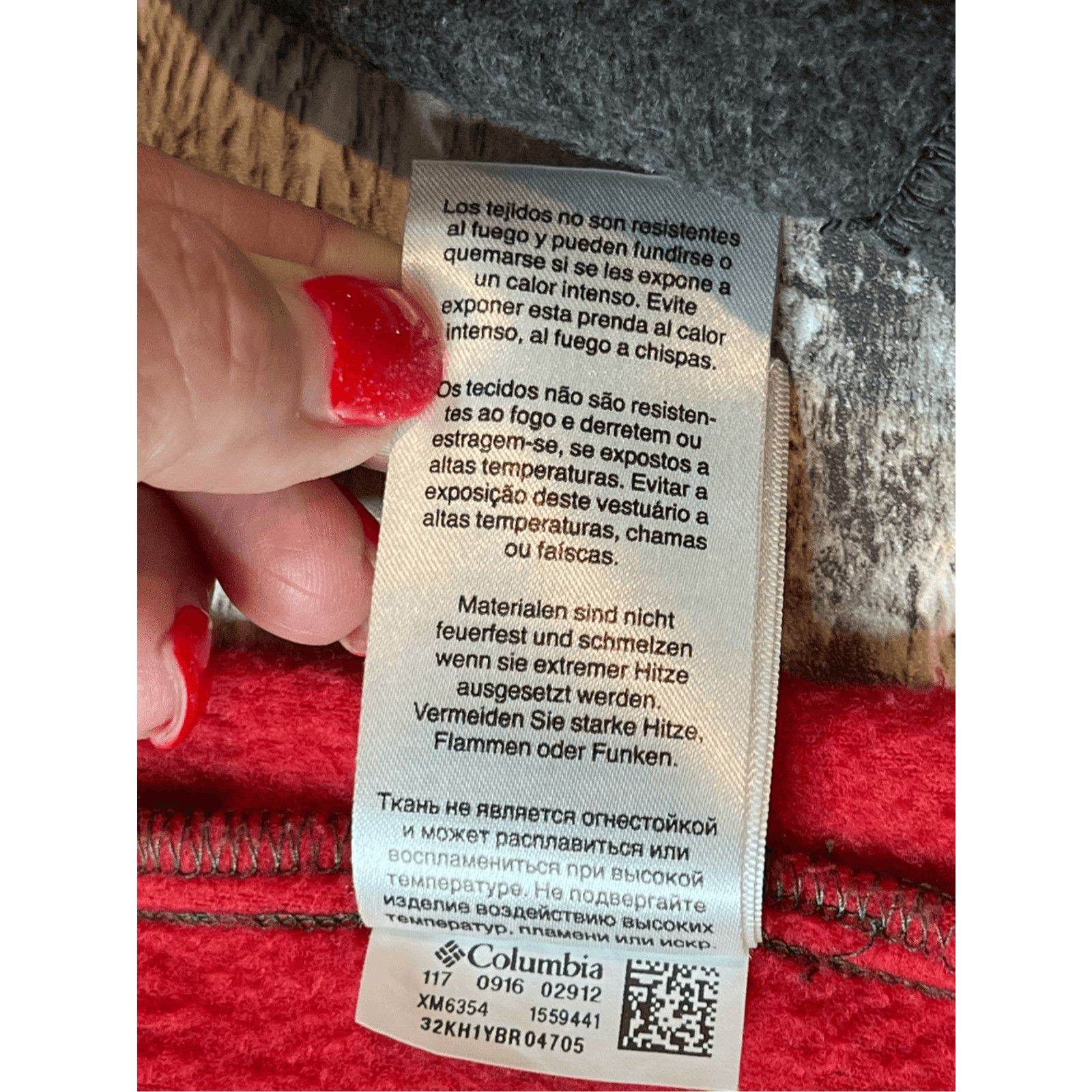 Columbia Columbia Steen Mountain Red Grey Zip Up Fleece Jacket XL Size US XL / EU 56 / 4 - 13 Thumbnail
