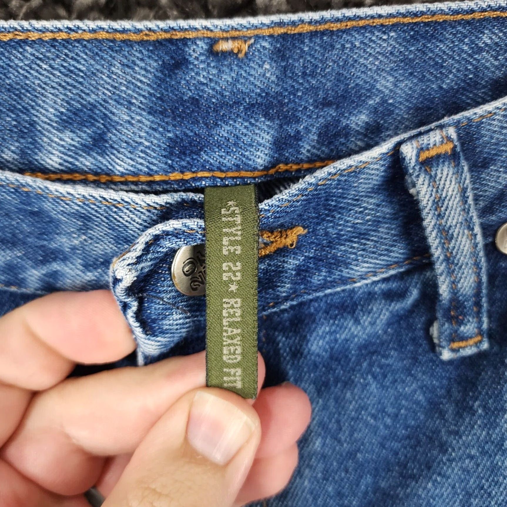 Vintage Twenty X Mens Relaxed Straight Leg Blue Jeans Size 36x30 Size US 36 / EU 52 - 3 Thumbnail