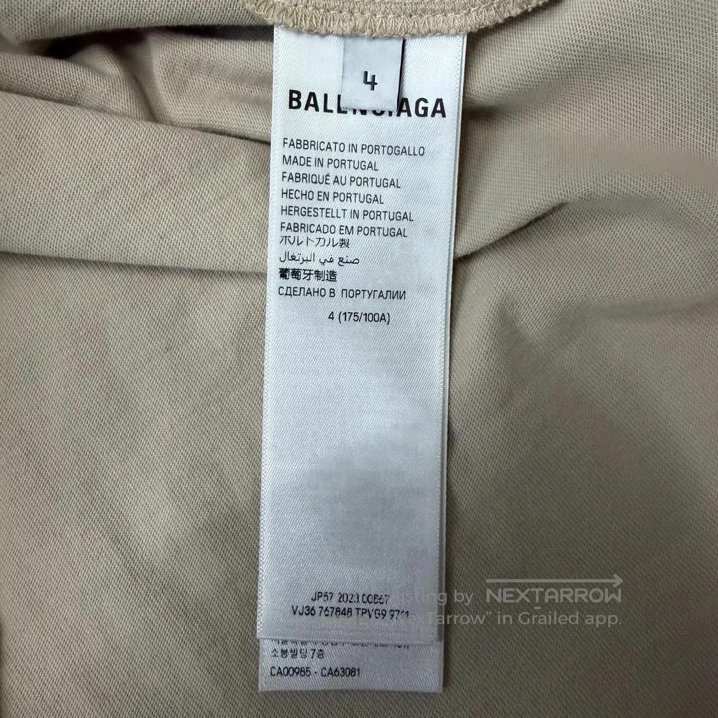Balenciaga Brown Short Sleeve T. Size US XL / EU 56 / 4 - 3 Thumbnail