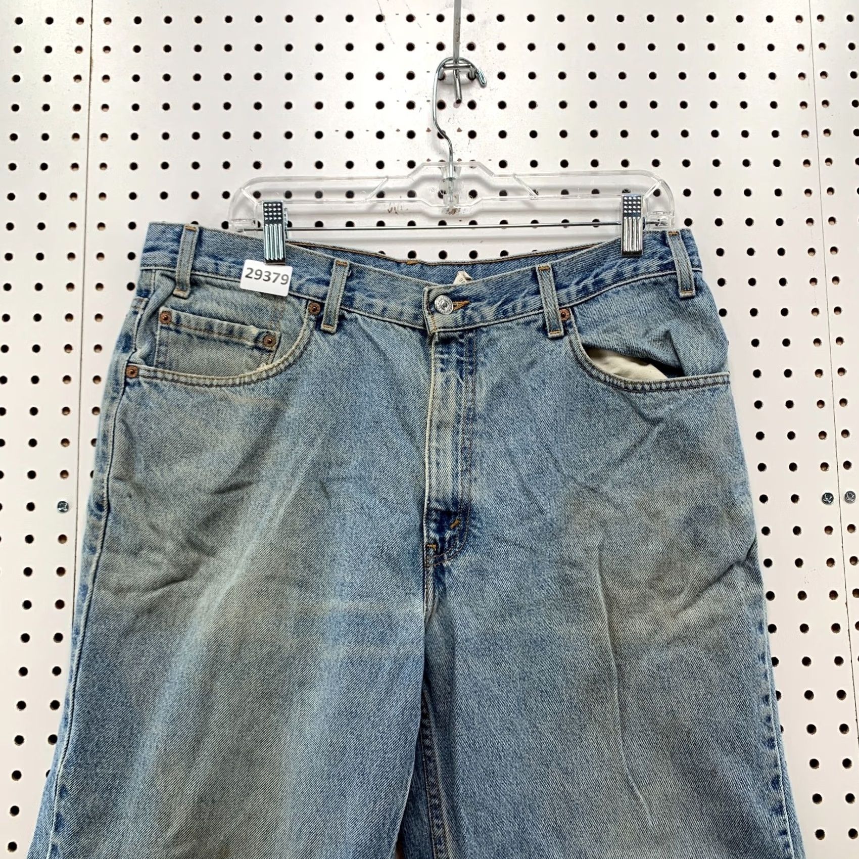 Levi's Vintage 90s Levi'S 550 Denim Blue Jeans Mens Size Fits 35X28.5 Relaxed Straight Size US 35 - 6 Thumbnail