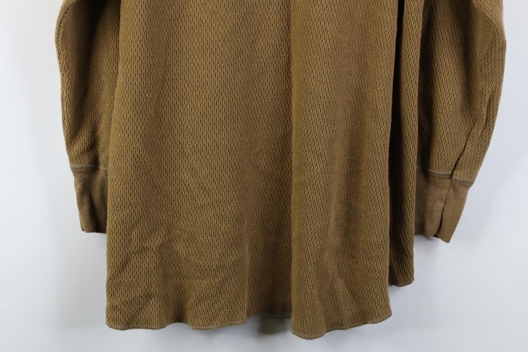 Vintage Vintage 90s Streetwear Waffle Knit Long Sleeve T-Shirt Size US XL / EU 56 / 4 - 9 Thumbnail