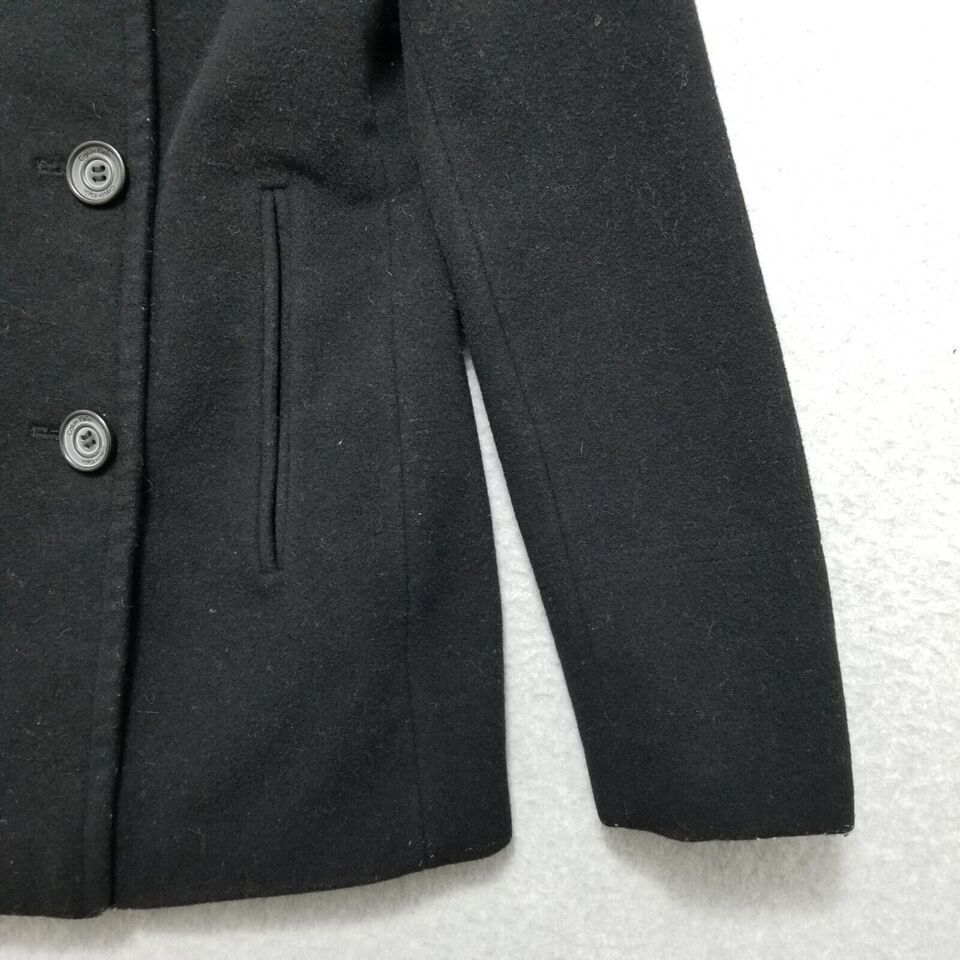 Calvin Klein Calvin Klein Coat Womens 2P Pockets Buttons Wool Jacket Size ONE SIZE - 3 Thumbnail