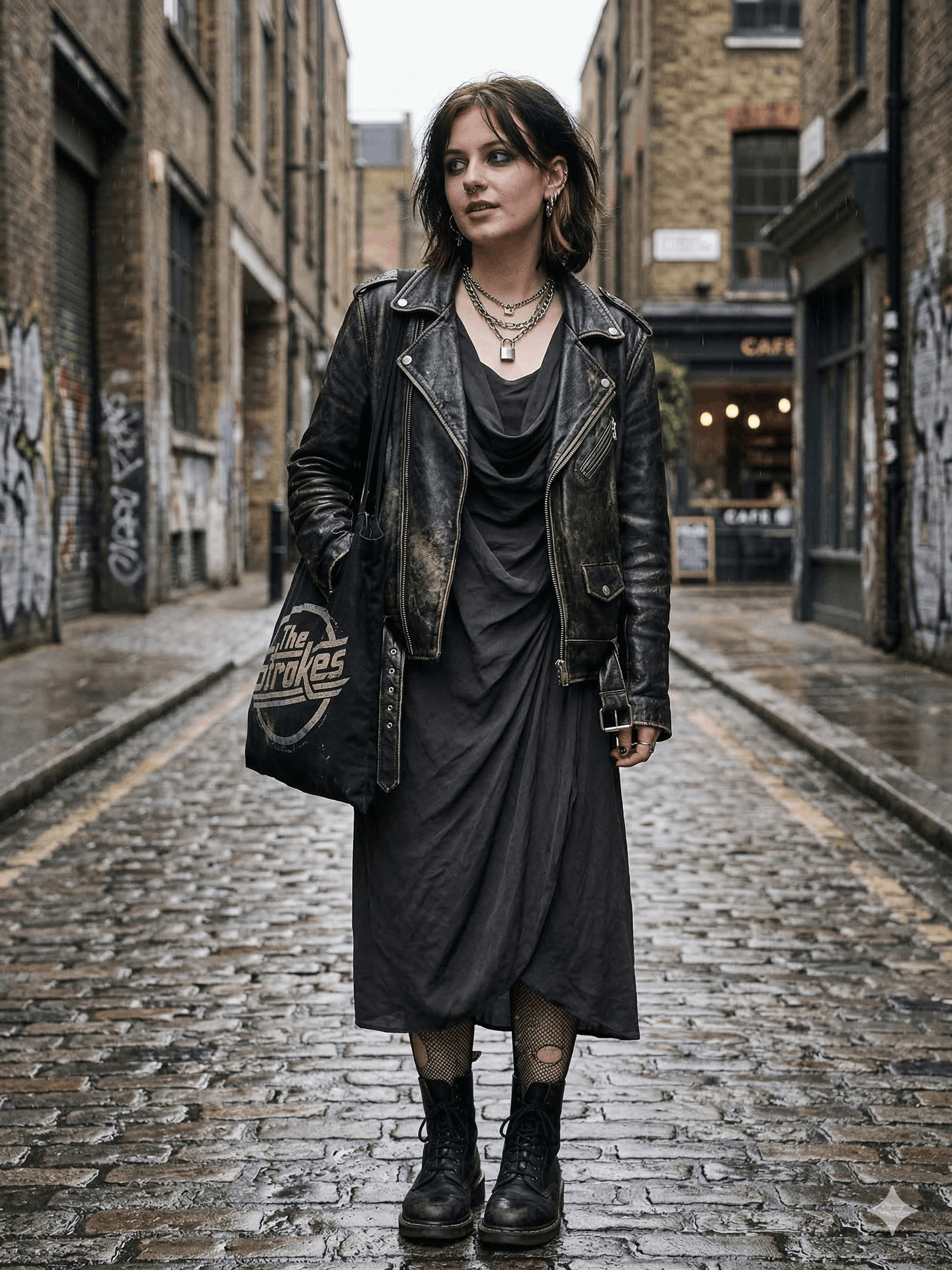 Allsaints AllSaints Spitalfields Draped "Jacks Place" Midi Dress UK 8 Size M / US 6-8 / IT 42-44 - 3 Thumbnail