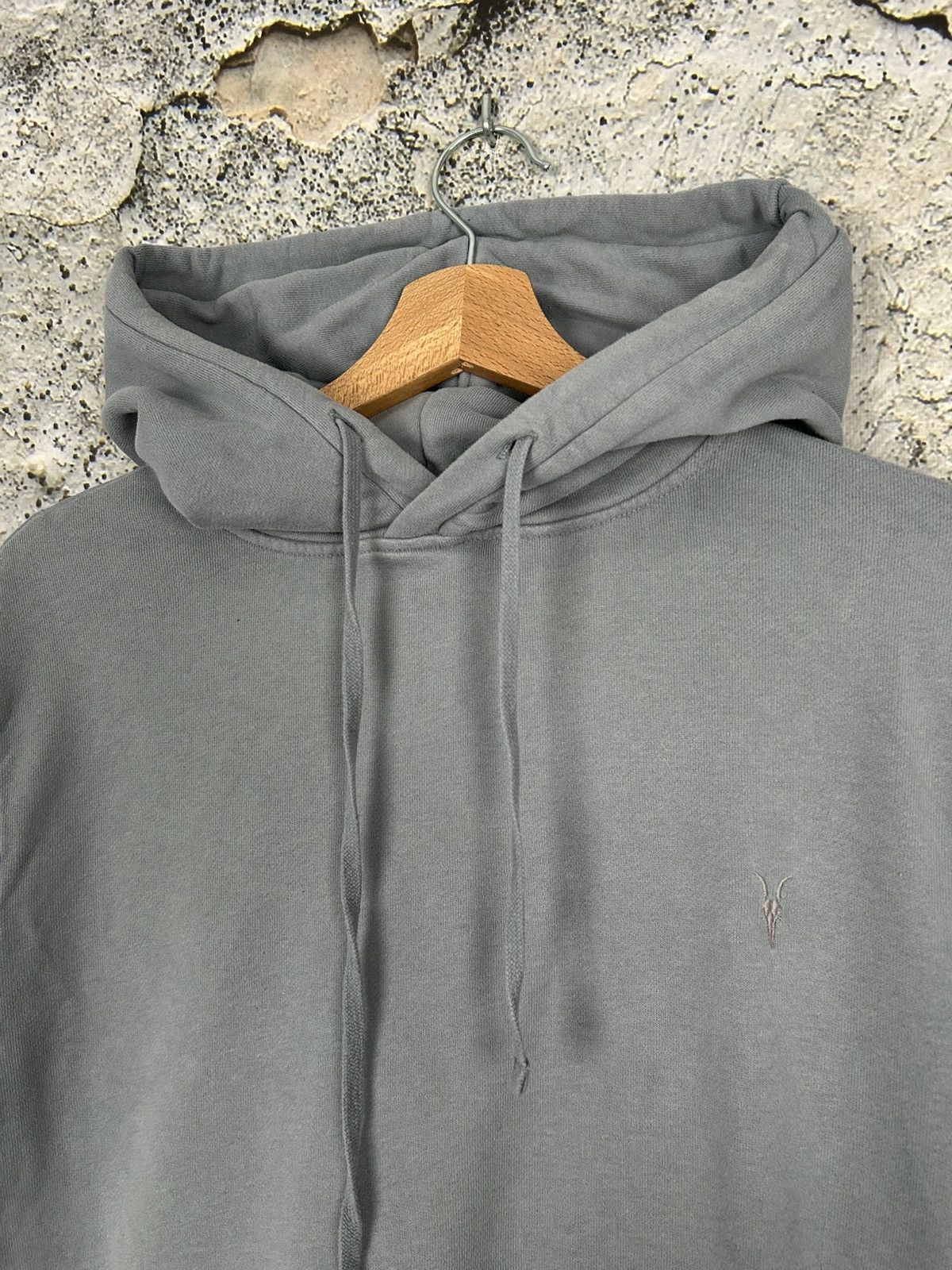 Allsaints Allsaints Grey Hoodie Streetwear Premium Basic Skate Baggy Size US S / EU 44-46 / 1 - 3 Thumbnail