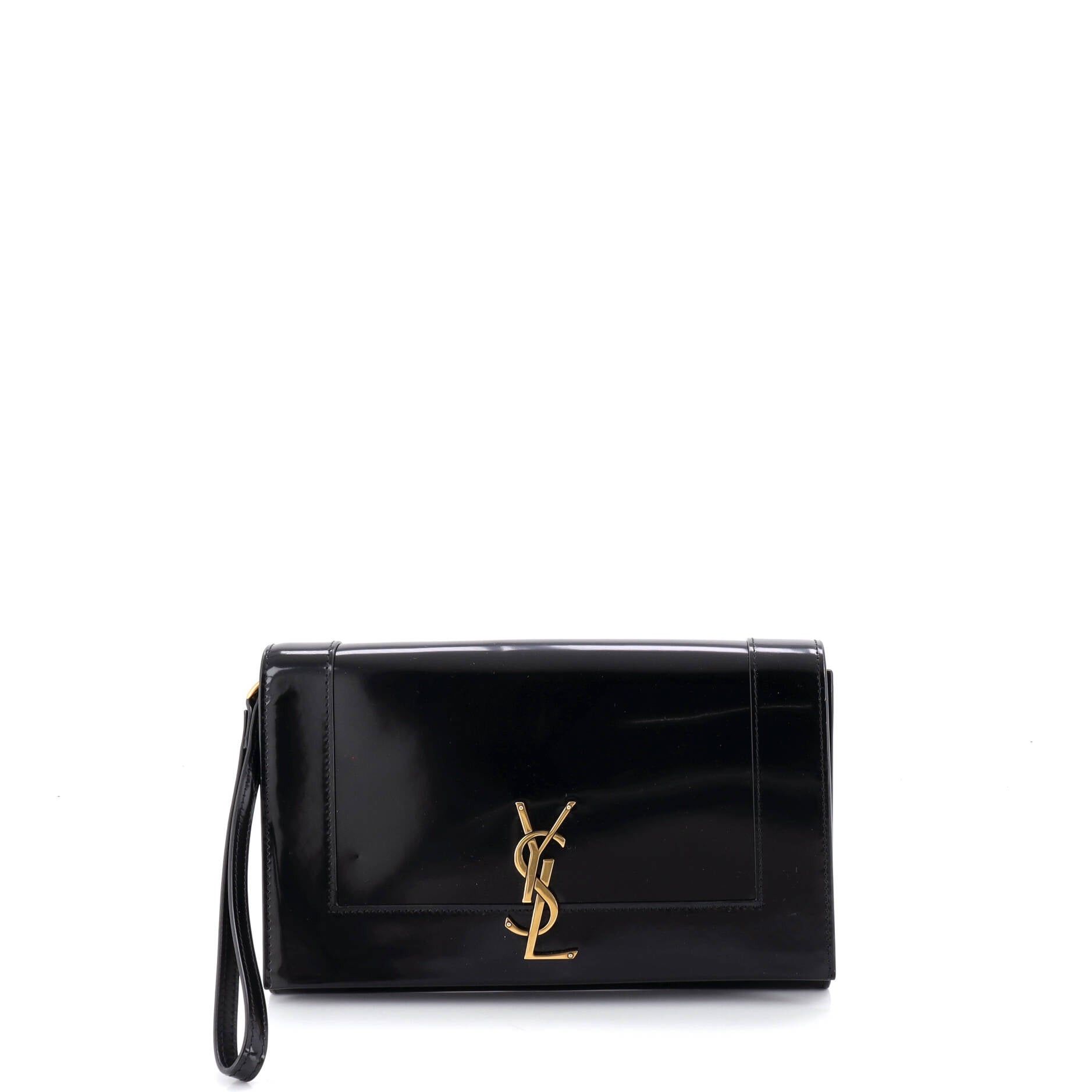 Saint Laurent Paris Cassandre Flap Wristlet Pouch Size ONE SIZE - 1 Thumbnail