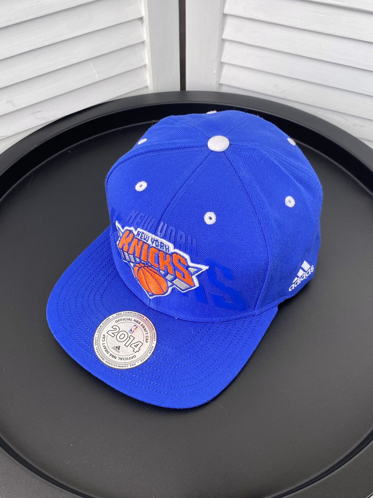 Adidas × NBA Adidas New York Knicks Draft NBA Basketball 2014 Snapback Size ONE SIZE - 4 Thumbnail