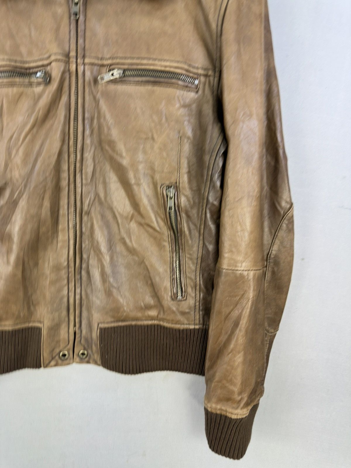 Journal Standard Journal Standard Sheep Skin Leather Jacket Size US S / EU 44-46 / 1 - 3 Thumbnail