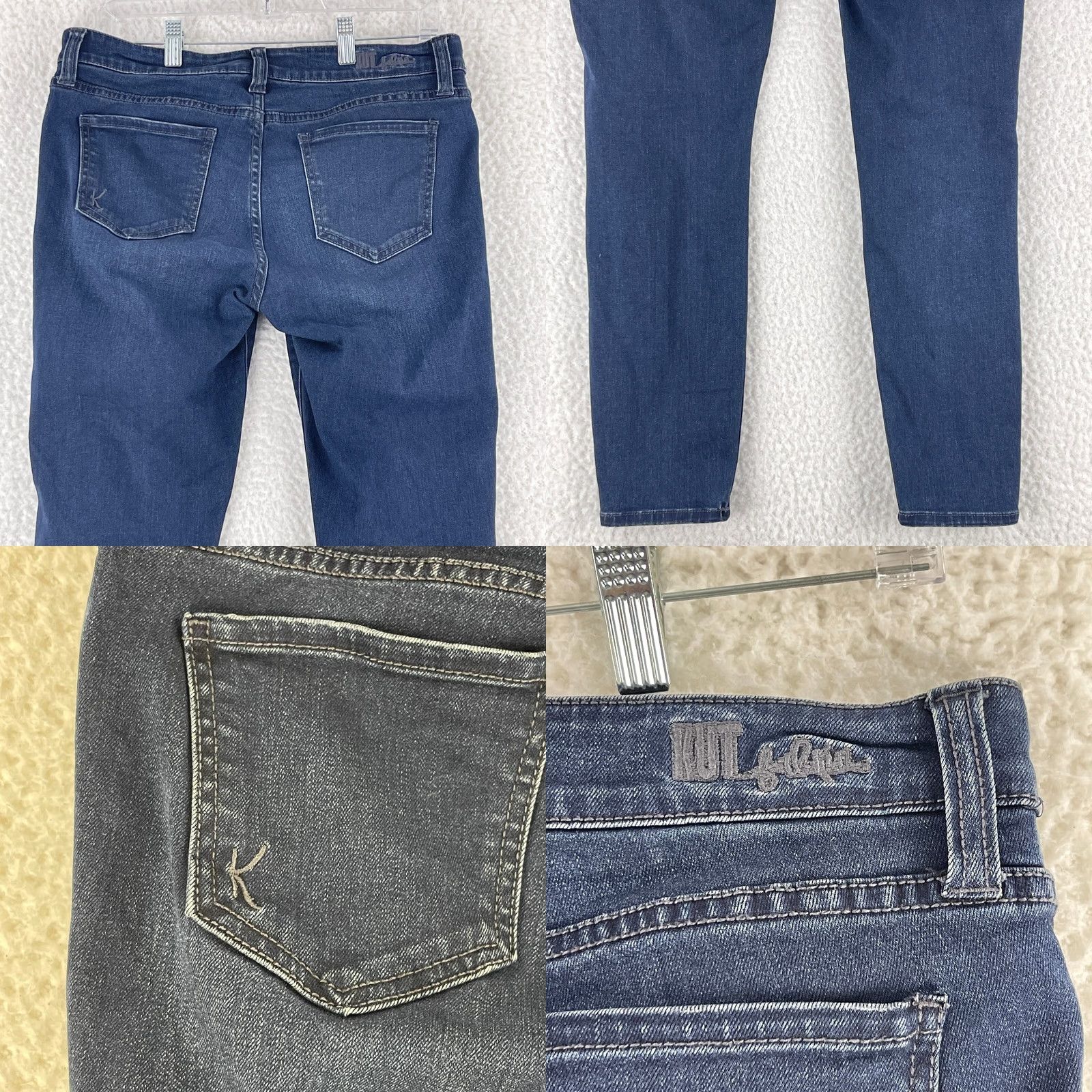 Vintage KUT from the Kloth Blue Denim Skinny Jeans Womens Mid-Rise Size 8 Size 30" / US 8 / IT 44 - 9 Thumbnail