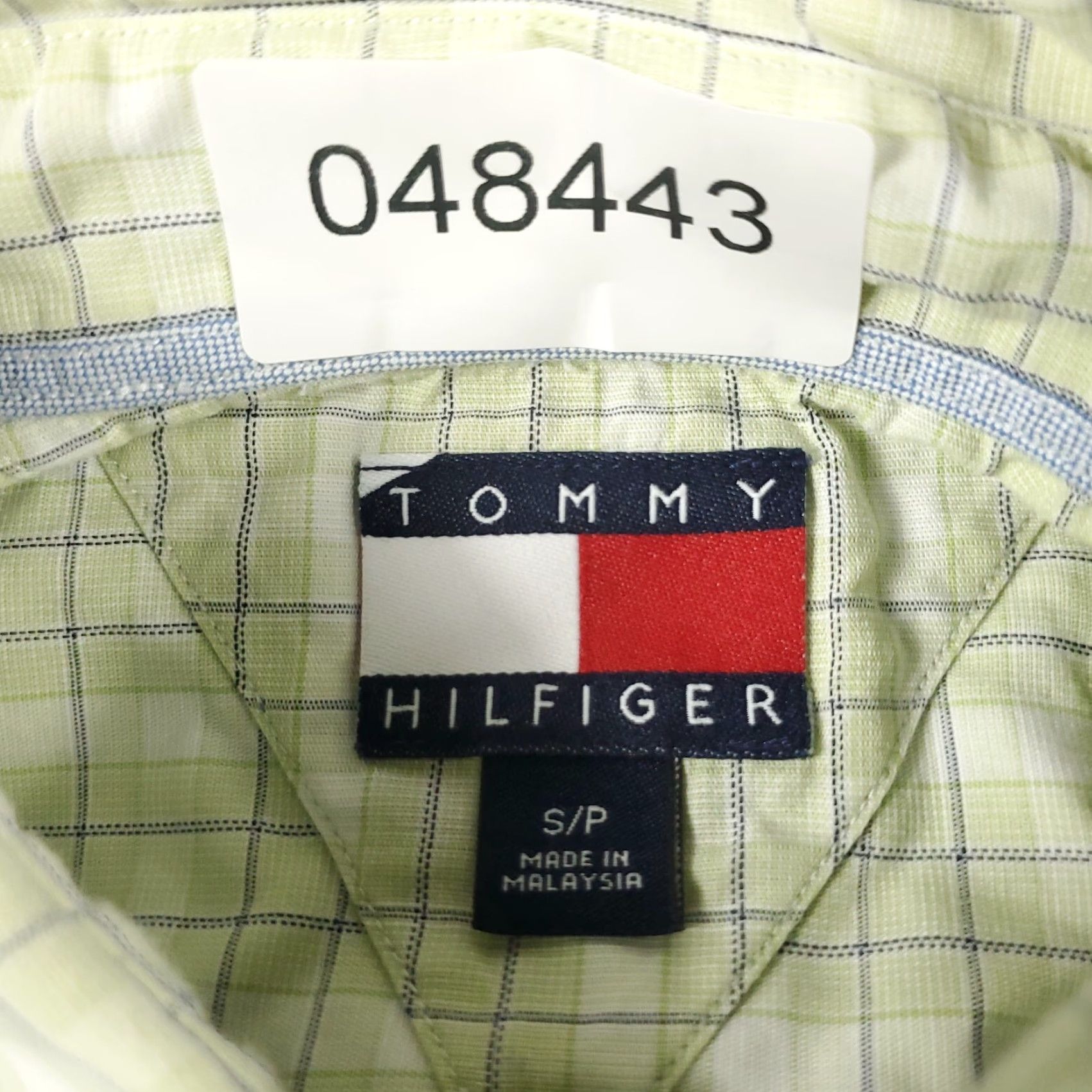 Tommy Hilfiger Tommy Hilfiger Shirt Adult Small Green Plaid Button-Up Long Sleeve Cotton Mens Size US S / EU 44-46 / 1 - 7 Thumbnail