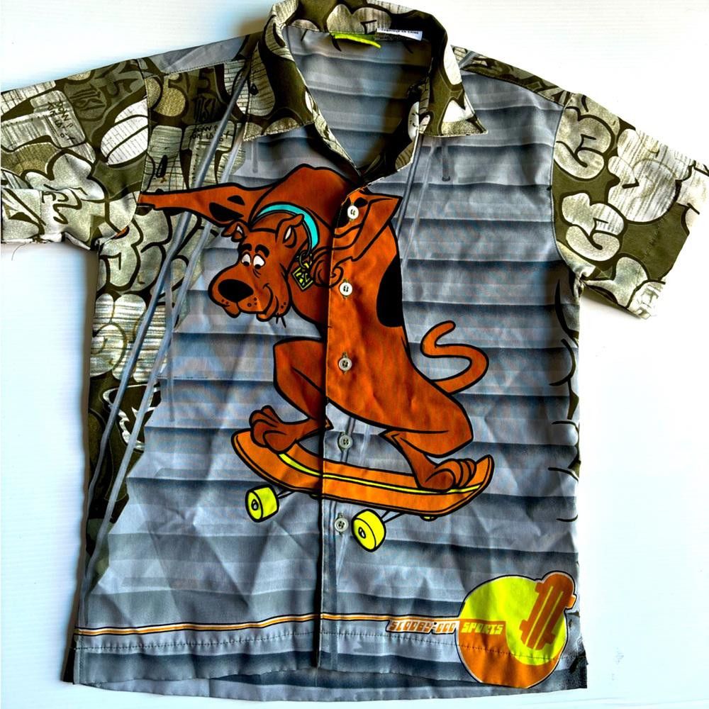 Designer Vintage Scooby-Doo Button-Up Shirt Size US XXS / EU 40 - 1 Thumbnail