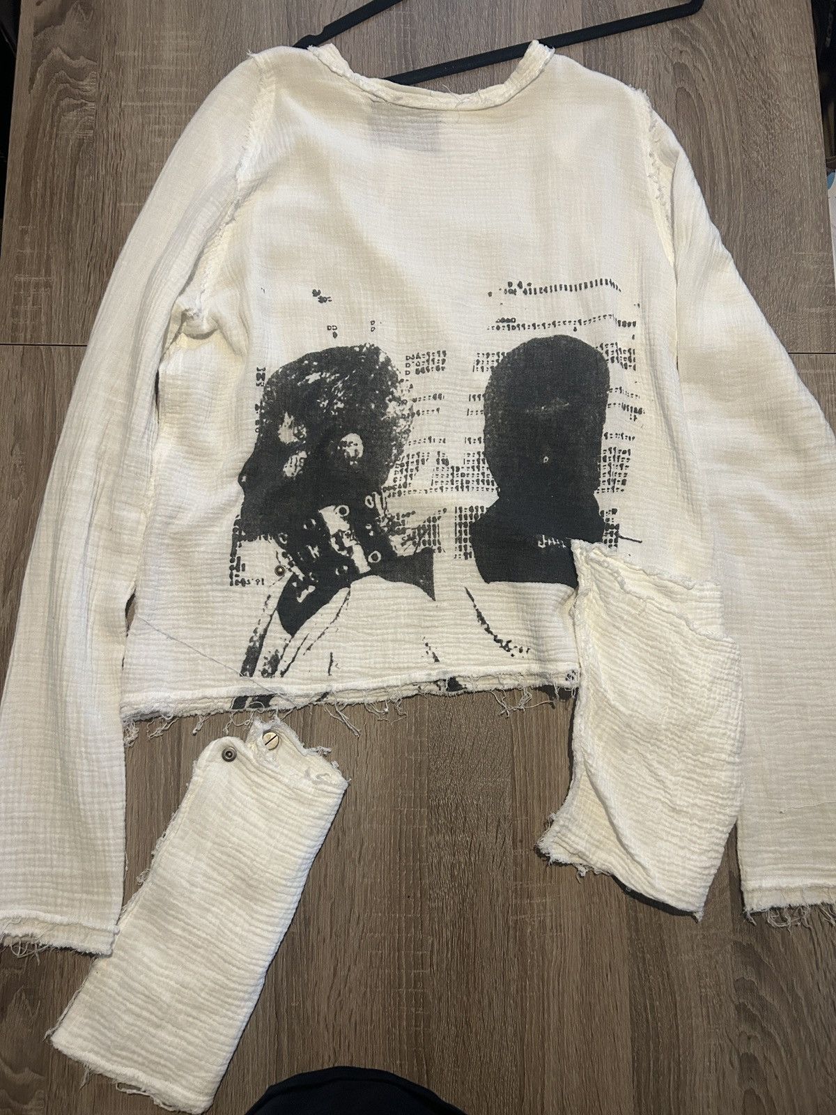 SHINE LUXURY “examine” muslin cargo distressed sweater Size US S / EU 44-46 / 1 - 1 Thumbnail