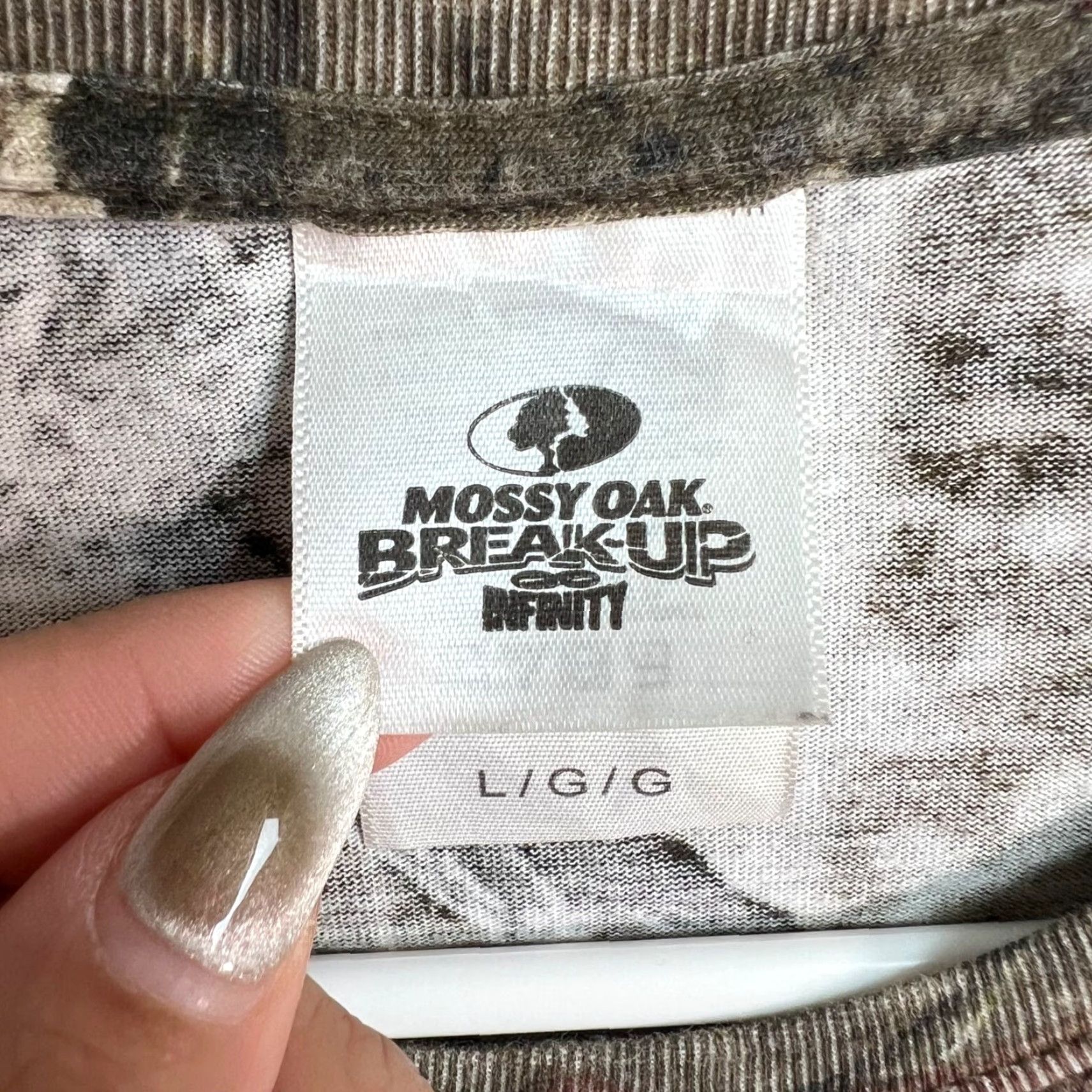 Vintage Mossy Oak Break-Up Infinity Womens Camouflage T-Shirt Large Camo Size L / US 10 / IT 46 - 3 Thumbnail