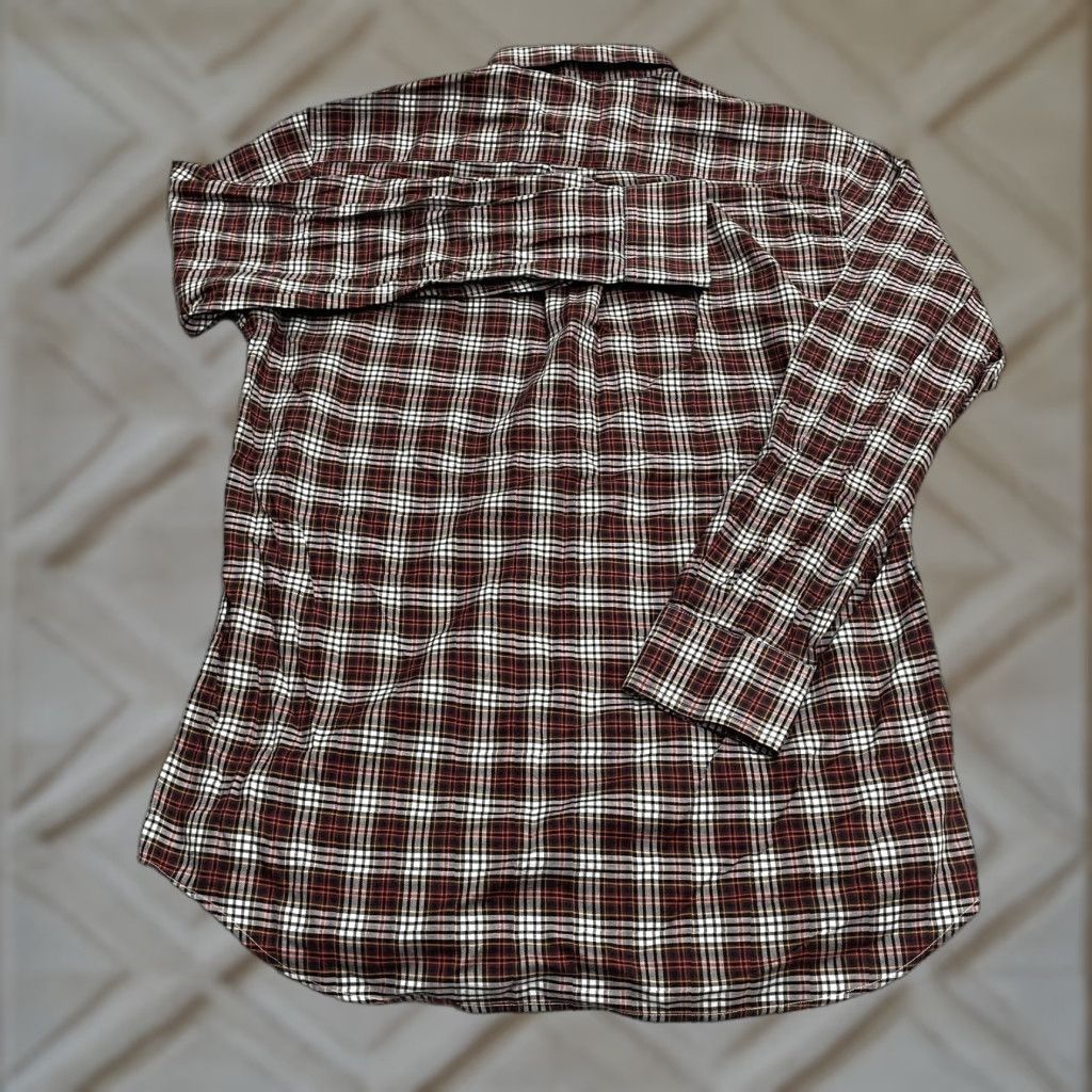 Vintage Scott Barber Button Up Shirt Mens M Multi Plaid Long Sleeve Cotton Casual Regular Size US M / EU 48-50 / 2 - 1 Thumbnail
