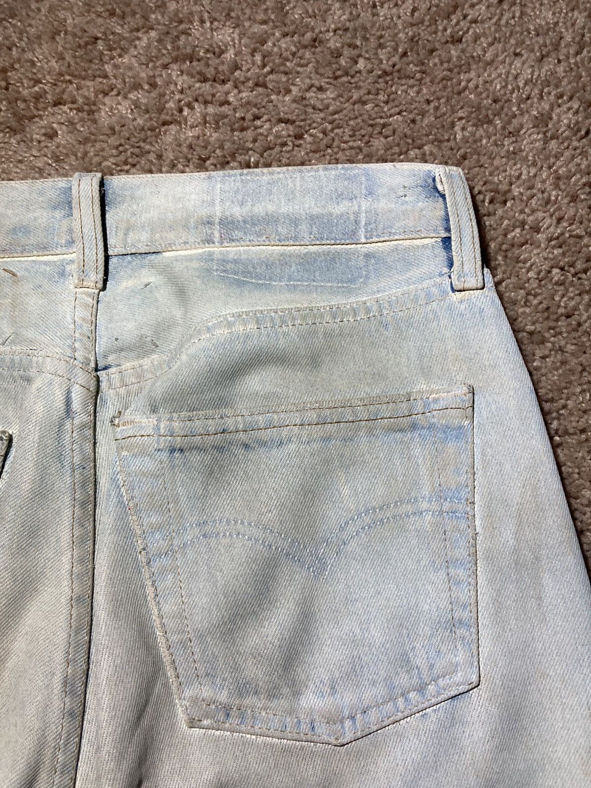 Maison Margiela SS03 Maison Margiela Artisanal Painted Denim Jean White 0 10 Size US 28 / EU 44 - 16 Thumbnail
