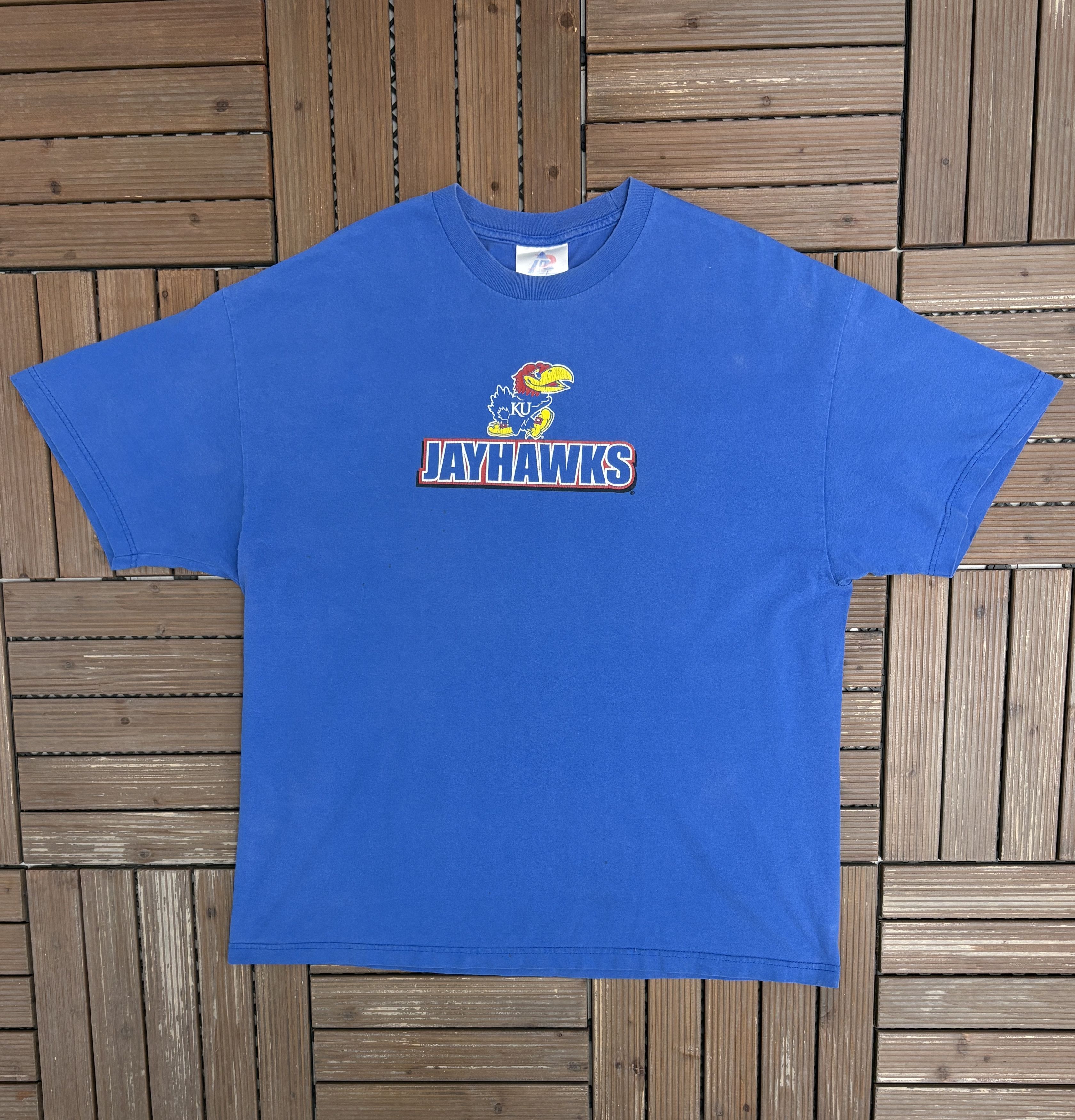 Vintage Kansas Jayhawks Vintage Blue T-Shirt Tee Size US XXL / EU 58 / 5 - 1 Thumbnail