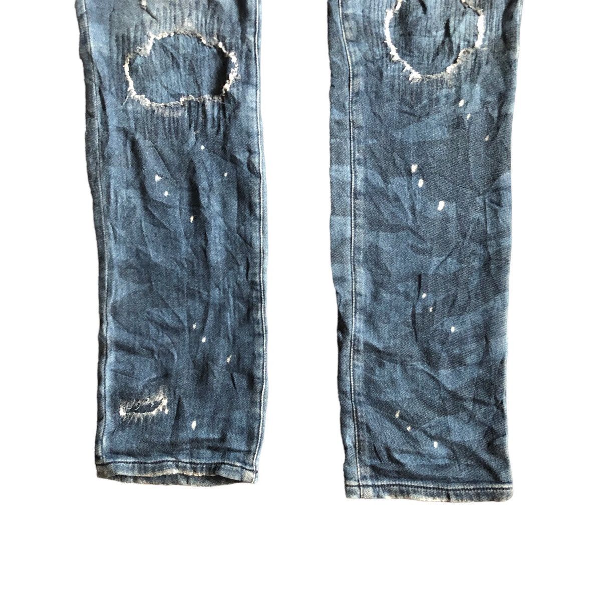Number (N)ine Number Nine X 1PIU1UGUALE3 Camo Distress Skinny Pants Size US 30 / EU 46 - 4 Thumbnail