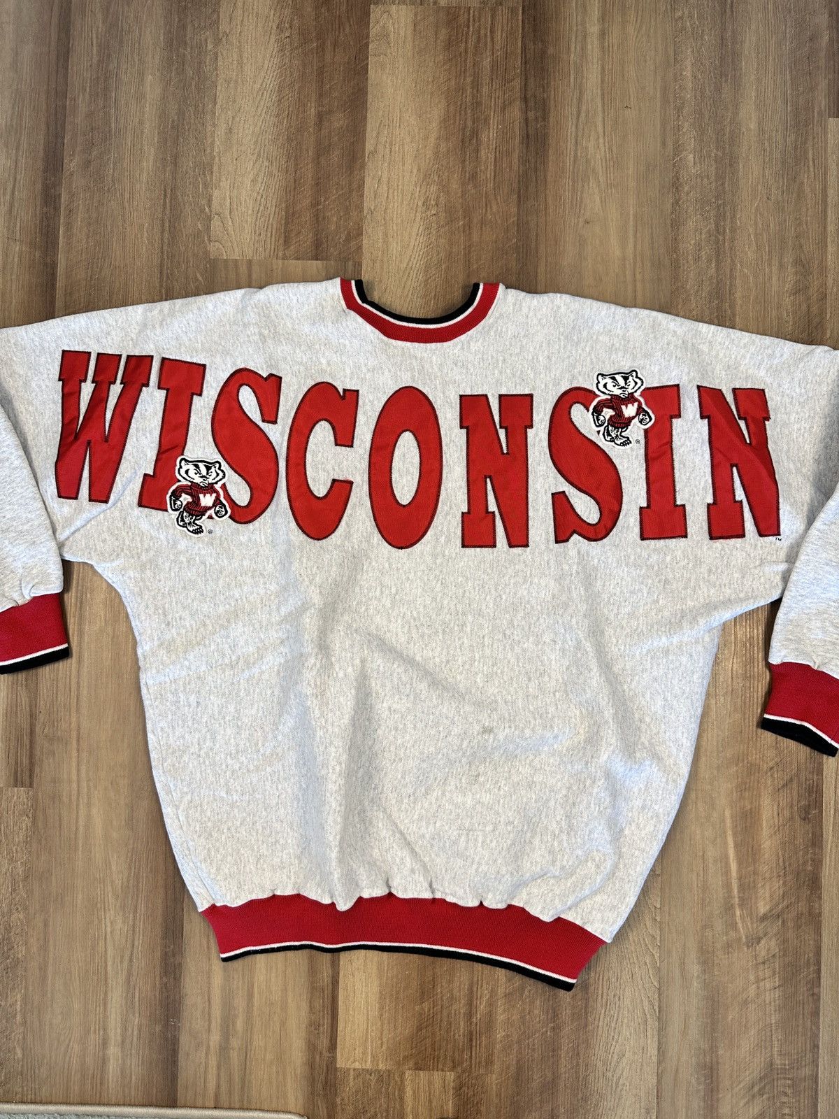 Vintage WISCONSIN VINTAGE SWEATSHIRT SIZE XL Size US XL / EU 56 / 4 - 1 Thumbnail