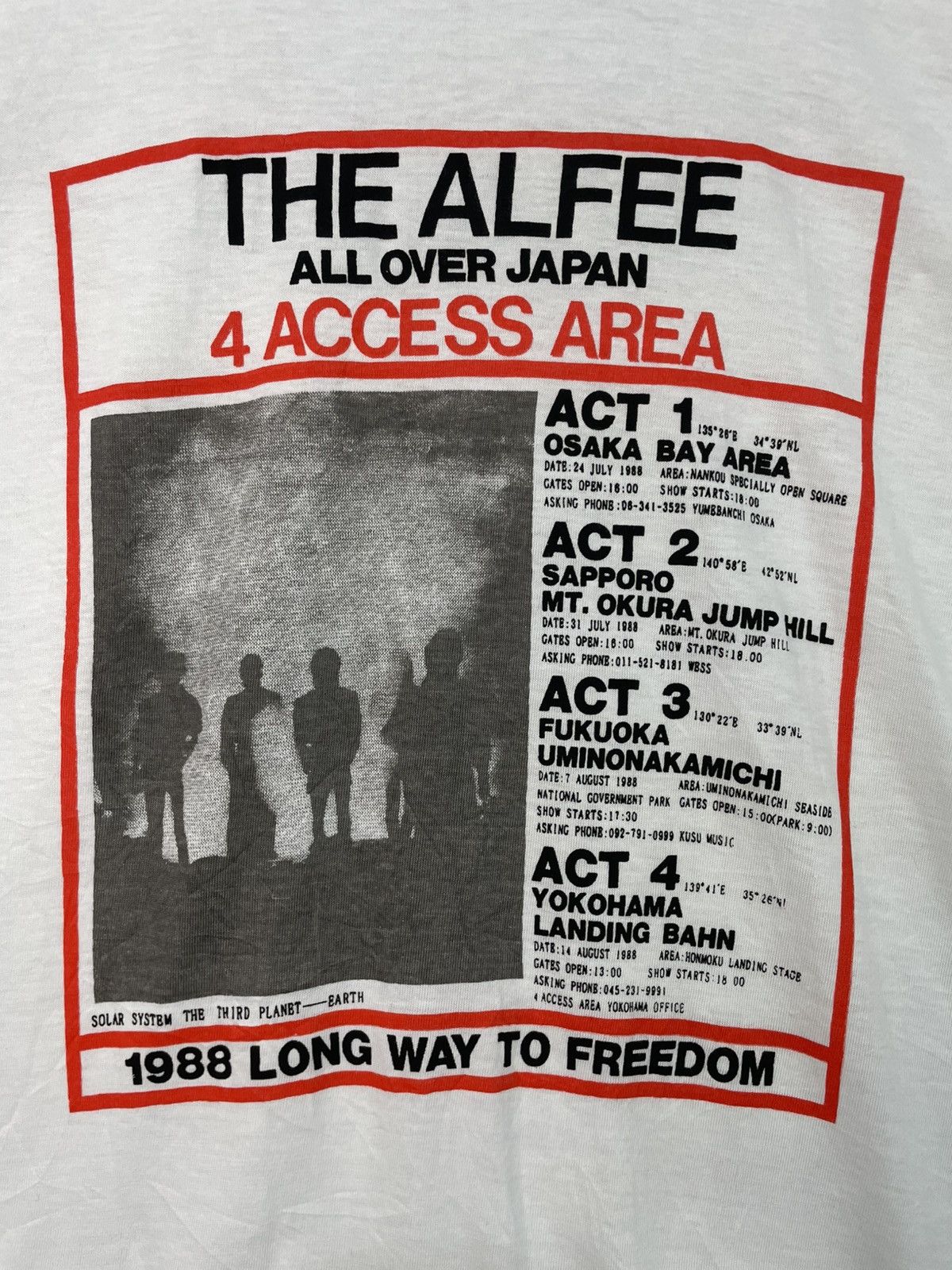 Band Tees Vintage 80s The Alfee Japan Tour T-Shirt Size US M / EU 48-50 / 2 - 2 Thumbnail