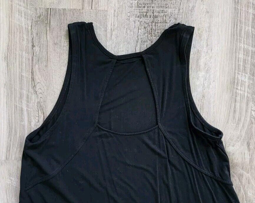 Mossimo Mossimo Dress Medium Black High Neck Stretchy A Line Shift Size M / US 6-8 / IT 42-44 - 4 Thumbnail