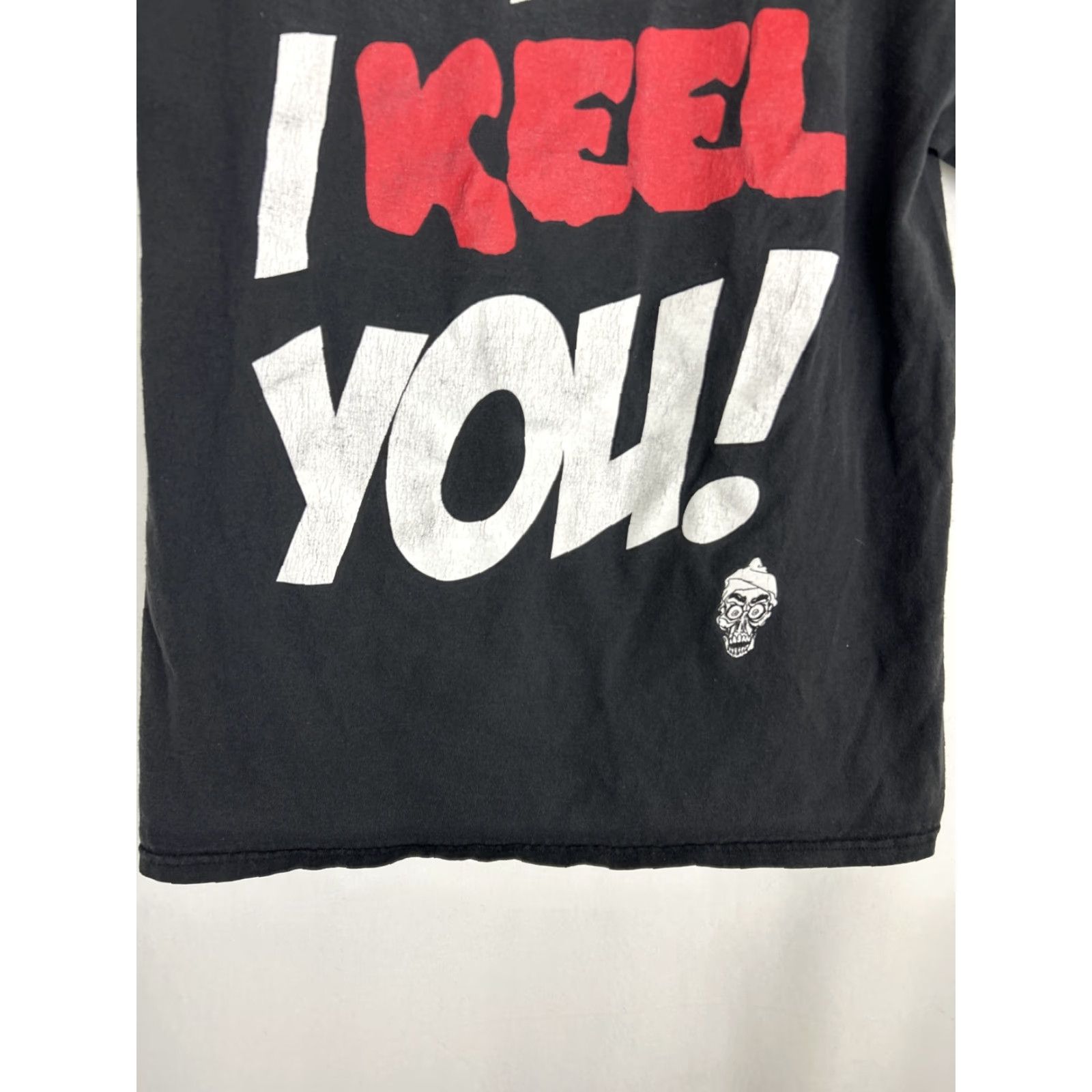 Vintage Jeff Dunham T-Shirt Mens Medium Black Silence I Keel You Graphic Short Sleeve Tee Size US M / EU 48-50 / 2 - 7 Thumbnail