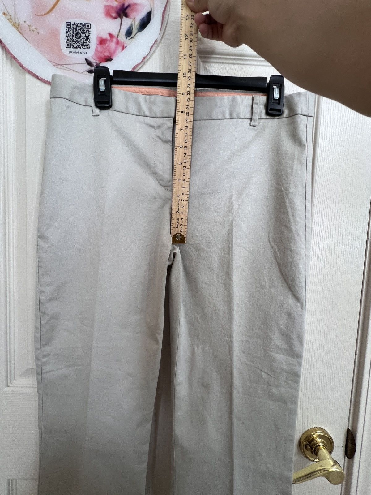 J.Crew J.Crew cream City fit stretch pants size 6 Size 28" / US 6 / IT 42 - 5 Thumbnail