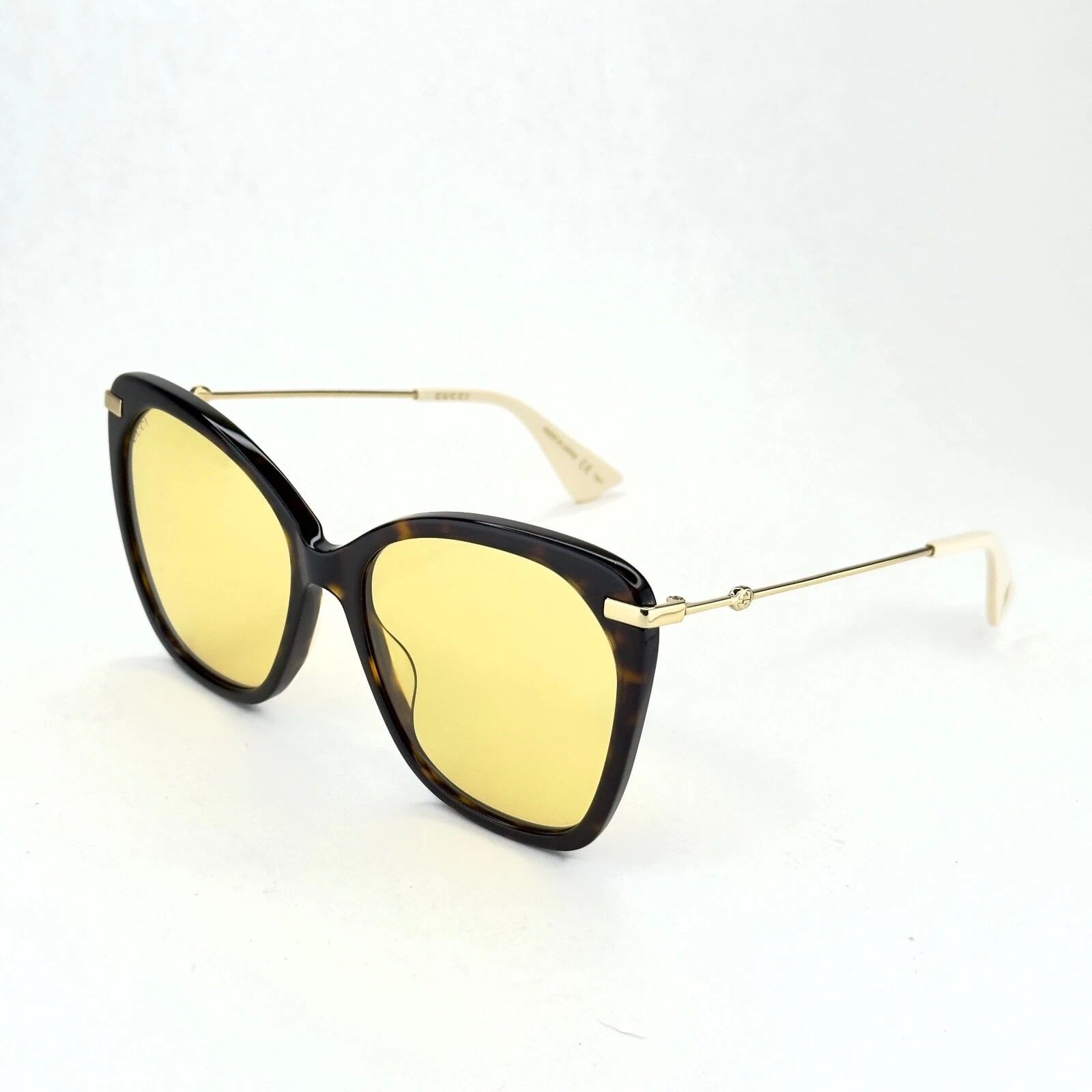 Gucci GUCCI GG0510S 0510 Gold Brown Yellow Retro Sunglasses Size ONE SIZE - 7 Thumbnail