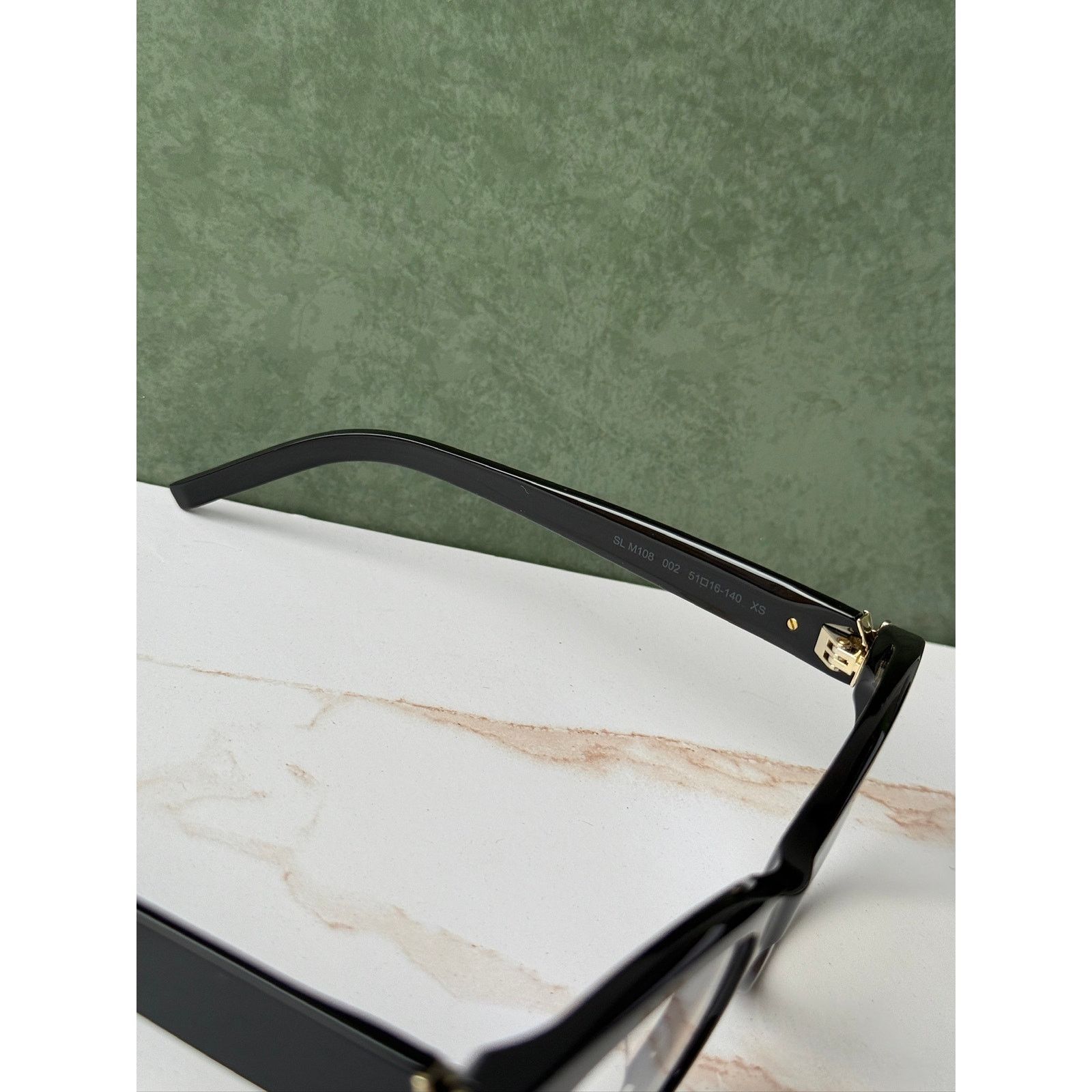 Saint Laurent Paris NEW Saint Laurent SLM108 OPT Black Logo Eyeglasses Frames Size ONE SIZE - 9 Thumbnail