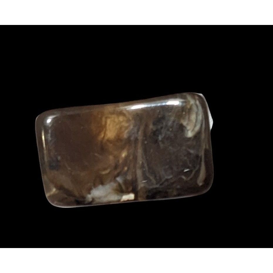 Other Dark Brown Mottled Abstract Chunky Fashion Ring Size 7 Size ONE SIZE - 3 Thumbnail