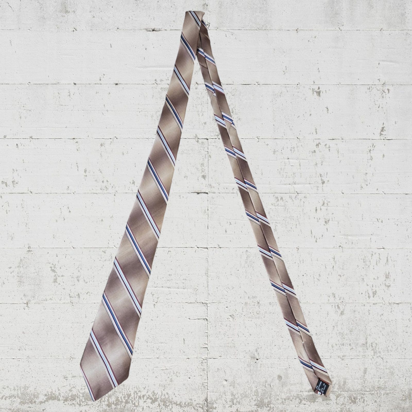 Van Heusen Vintage Van Heusen Bronze Striped USA Made Neck Tie Size ONE SIZE - 2 Thumbnail