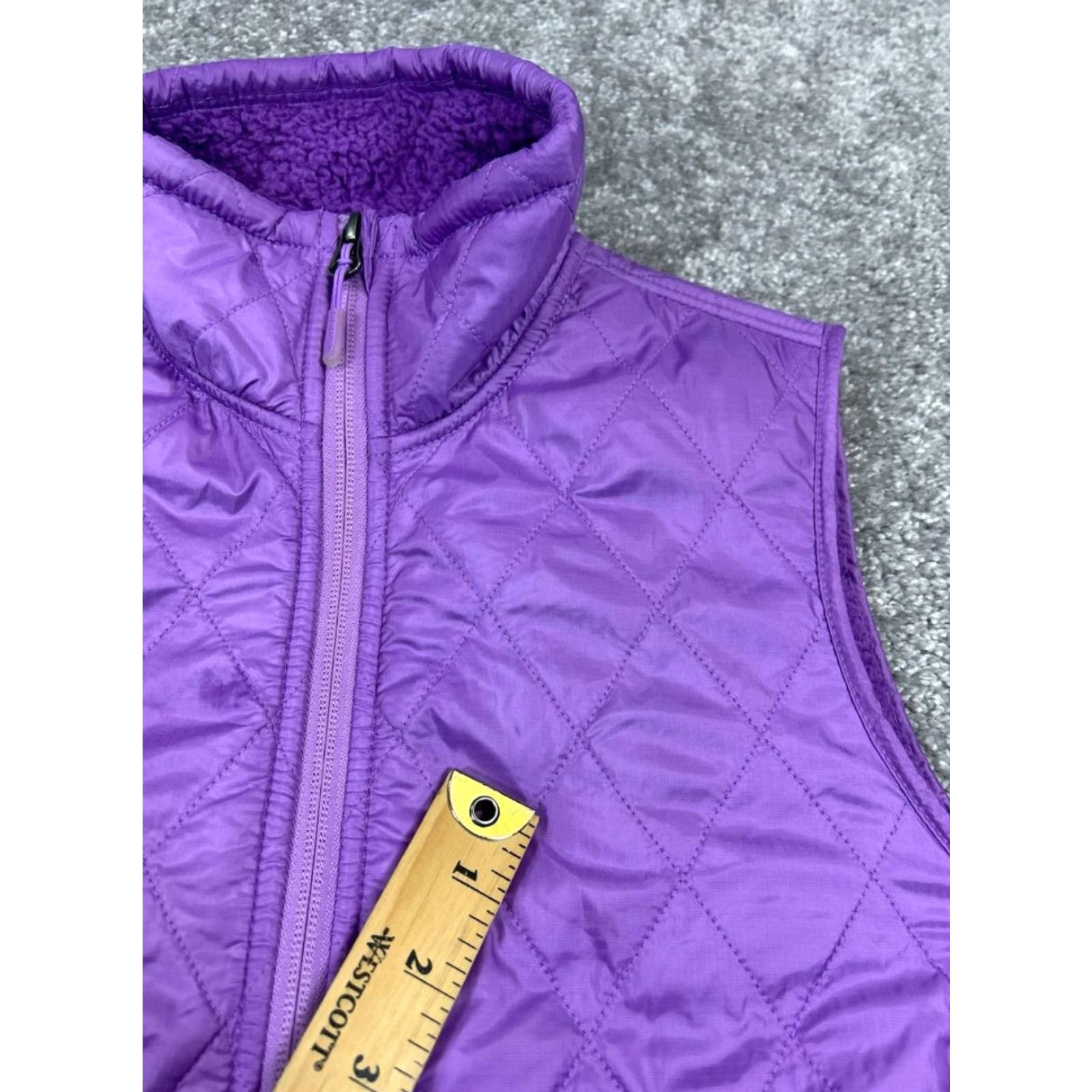 Vintage L.L.Bean Vest Womens Small Petite Purple Quilted Full Zip Size S / US 4 / IT 40 - 6 Thumbnail