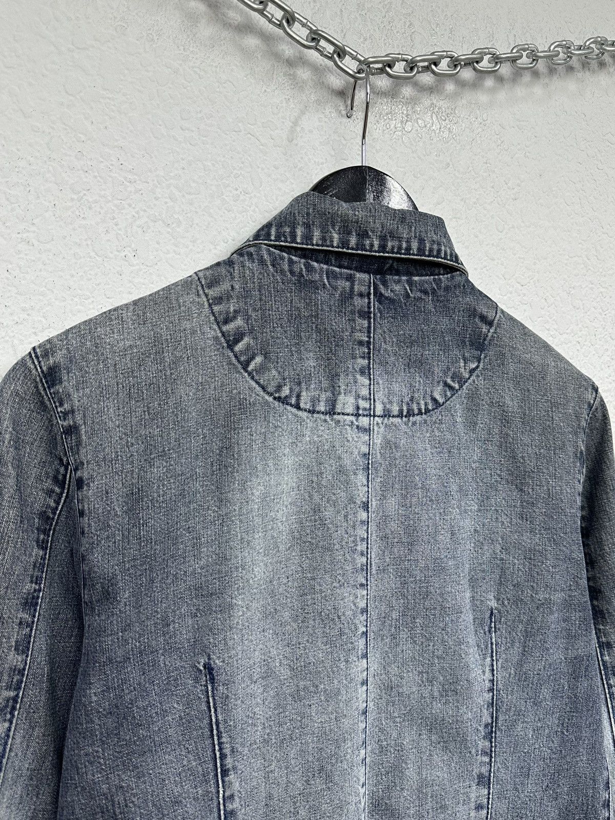 Dolce & Gabbana Vintage Distressed Denim Jacket Opium Archival Clothes Y2k Size M / US 6-8 / IT 42-44 - 10 Thumbnail