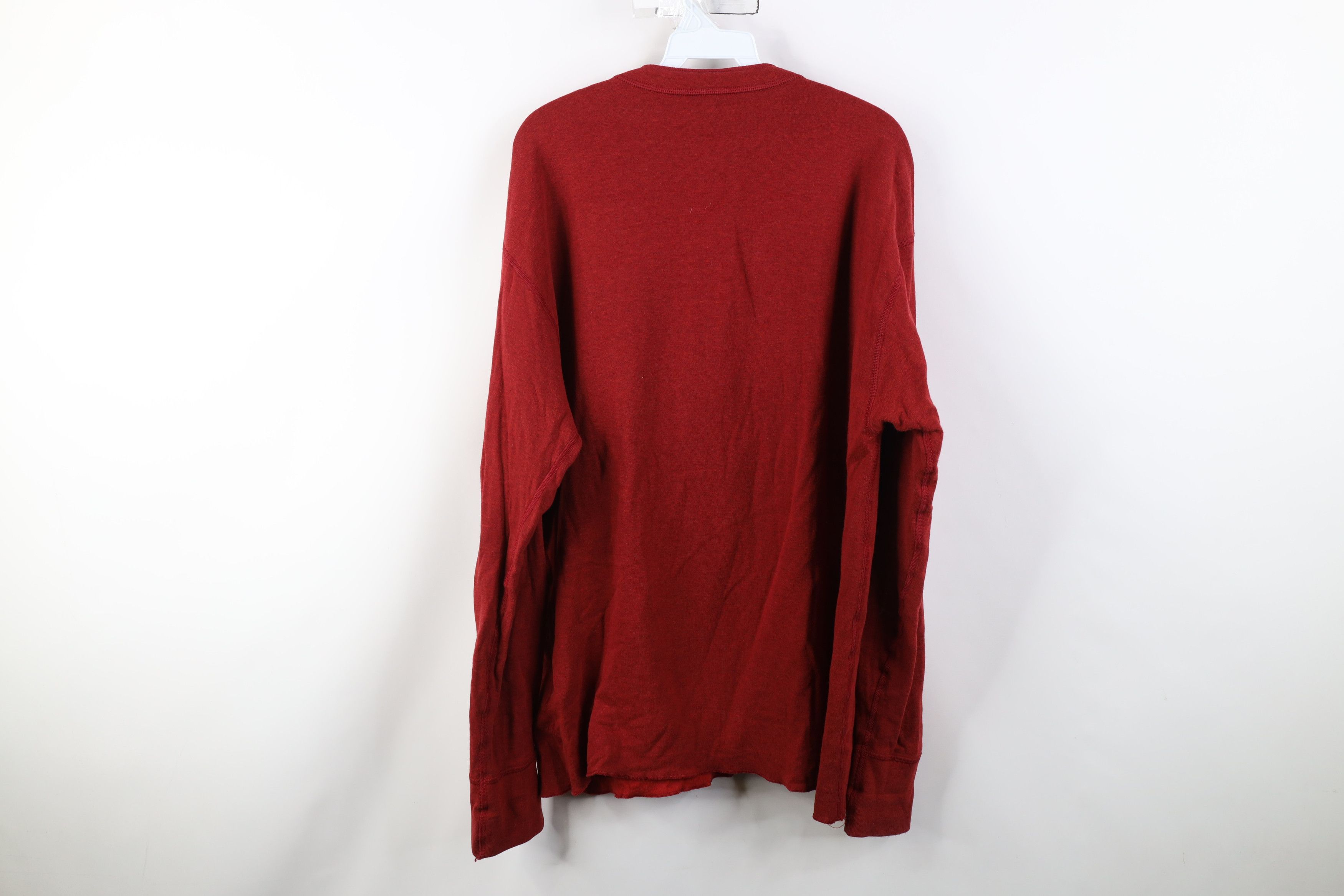 L.L. Bean Vintage LL Bean Wall Wool Knit Rivers Driver Henley T-Shirt Size US L / EU 52-54 / 3 - 11 Thumbnail