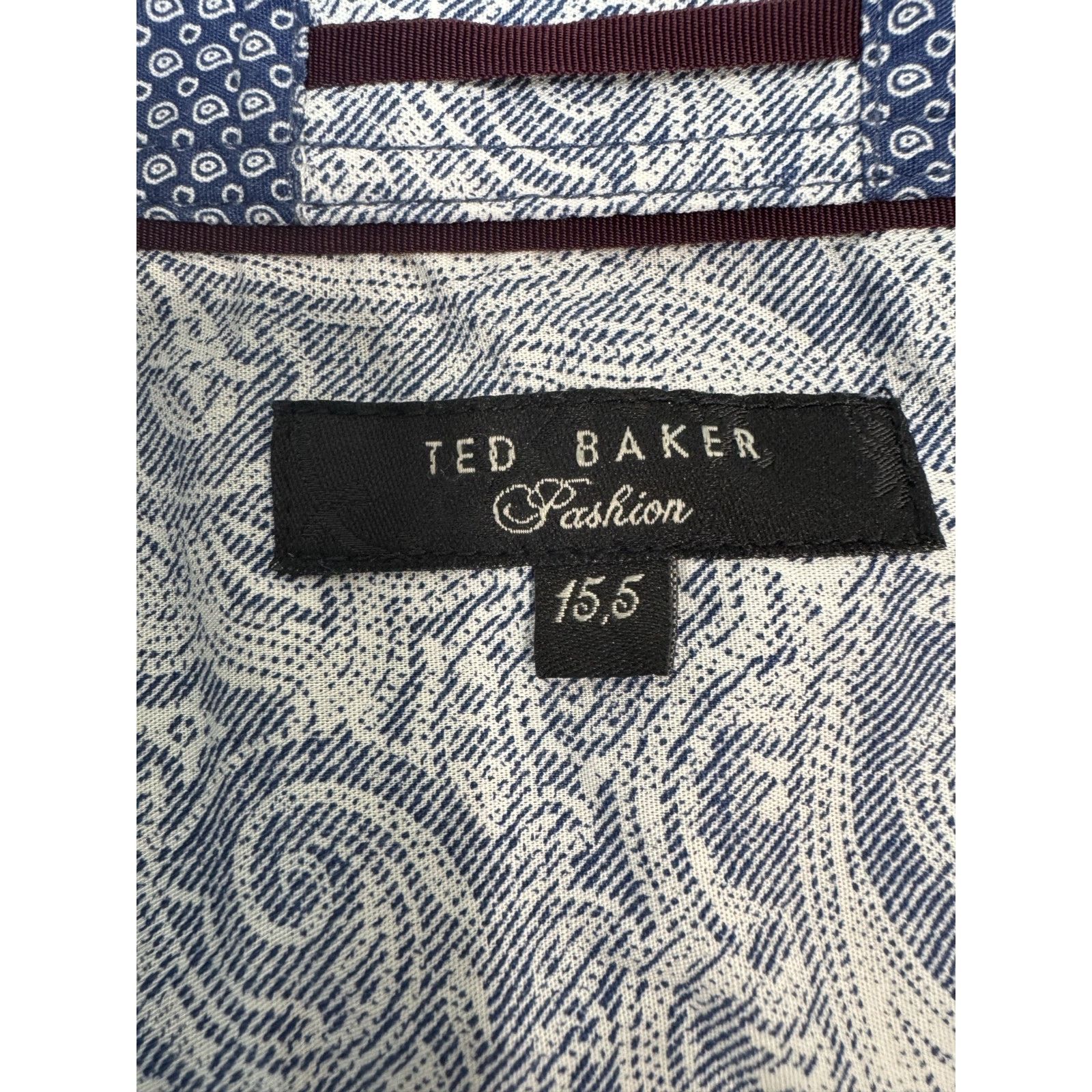 Ted Baker Ted Baker Navy Blue Contrast Flip Cuff Shirt Men Preppy 15.5 Size US M / EU 48-50 / 2 - 5 Thumbnail
