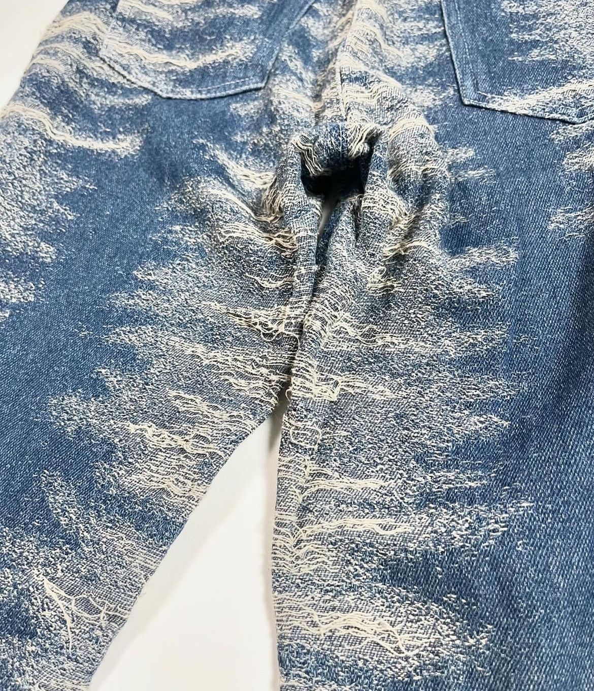 Le Grande Bleu (L.G.B.) 2000s Archival Hysteric If Six Distressed Jeans Flare y2k Size US 31 - 4 Thumbnail