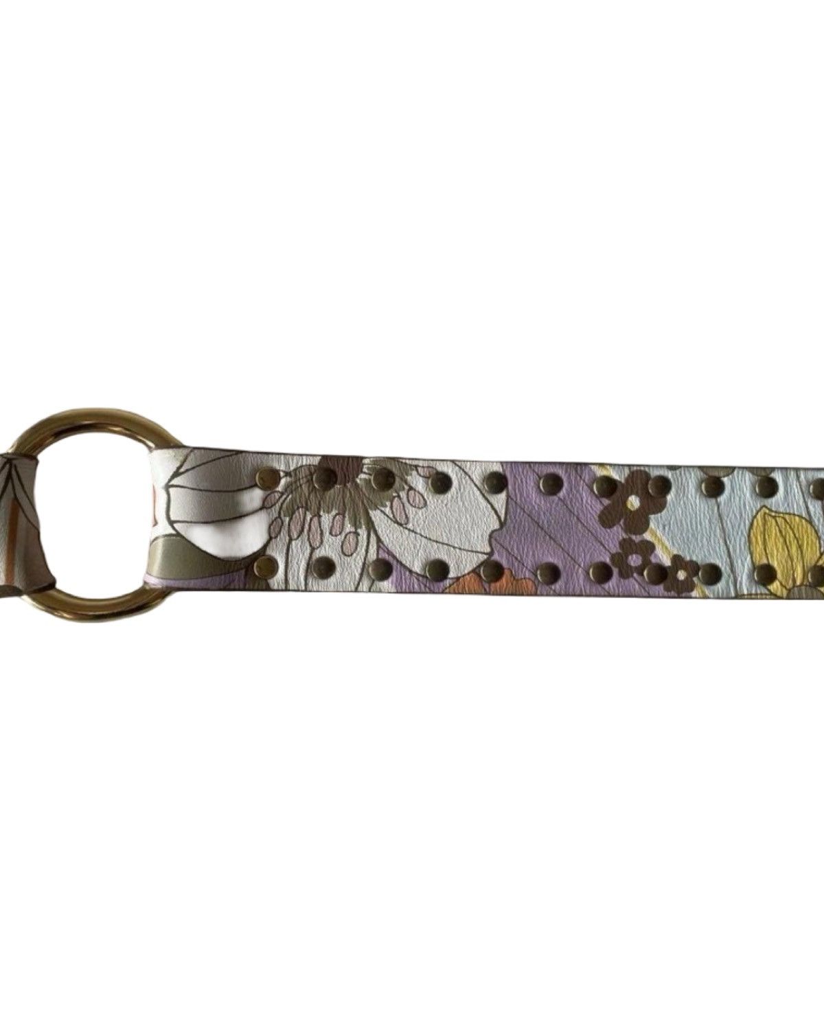 Dolce & Gabbana Allover Printed Vintage Leather Belt Size ONE SIZE - 5 Thumbnail