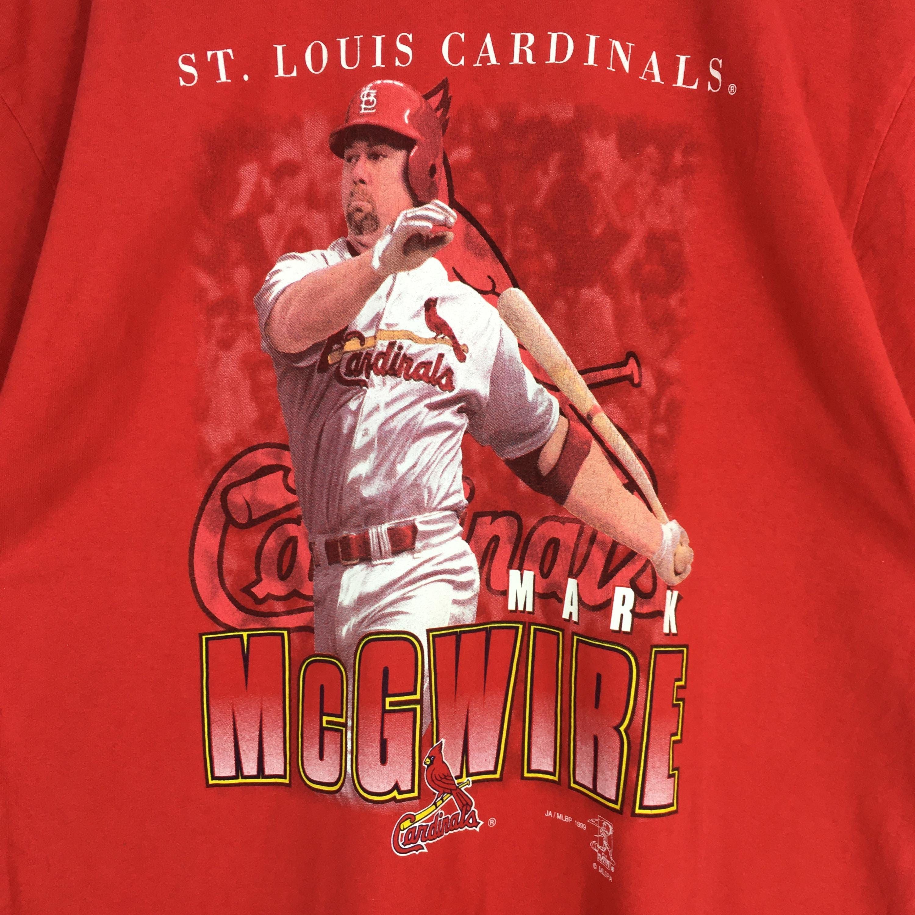 MLB × Vintage Vintage 90s St. Louis Cardinals MLB Red T shirt XLarge Size US XL / EU 56 / 4 - 2 Thumbnail
