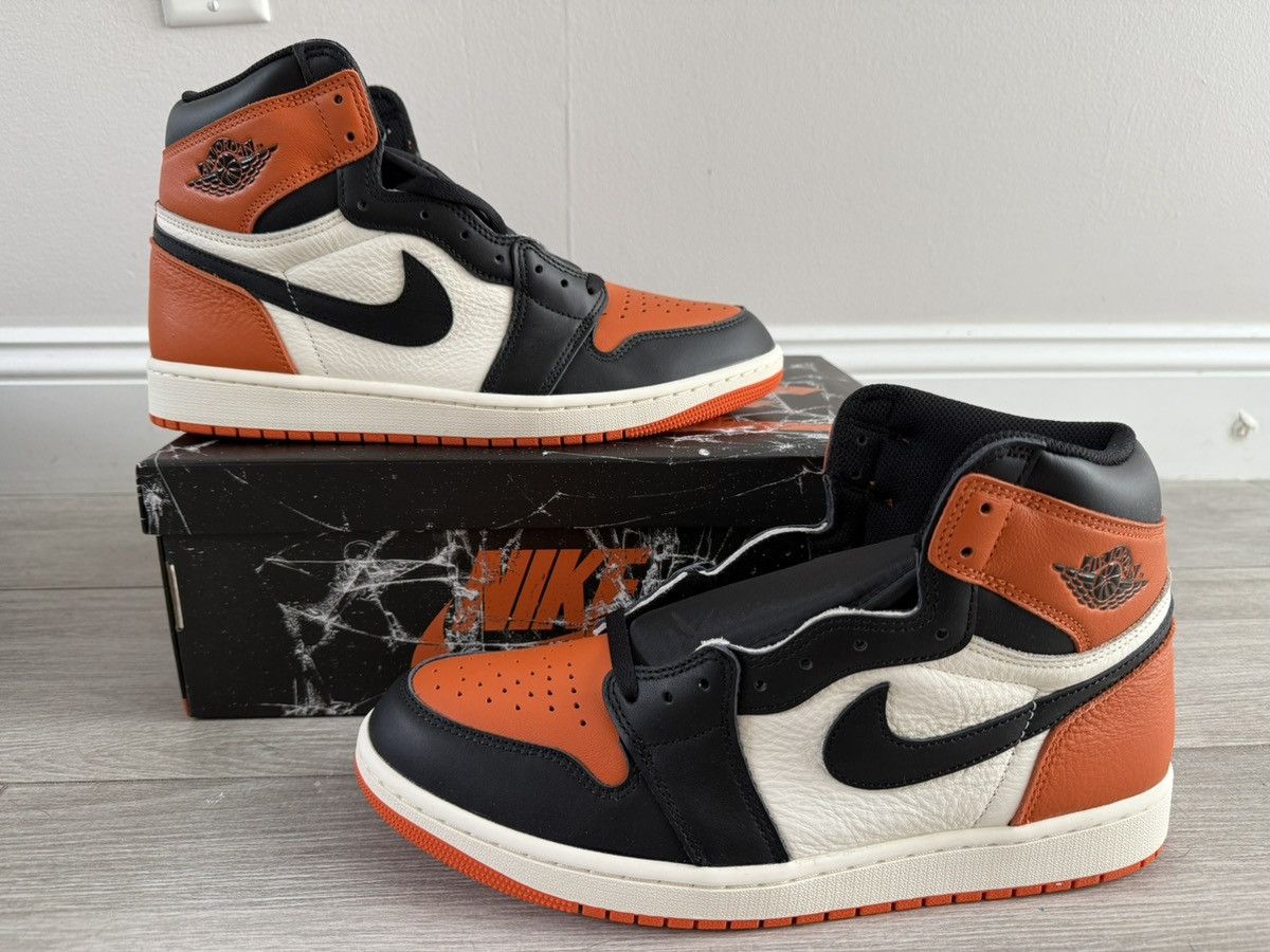 Jordan Brand Jordan 1 Retro High OG Shattered Backboard Black Starfish 12 Size US 12 / EU 45 - 1 Thumbnail
