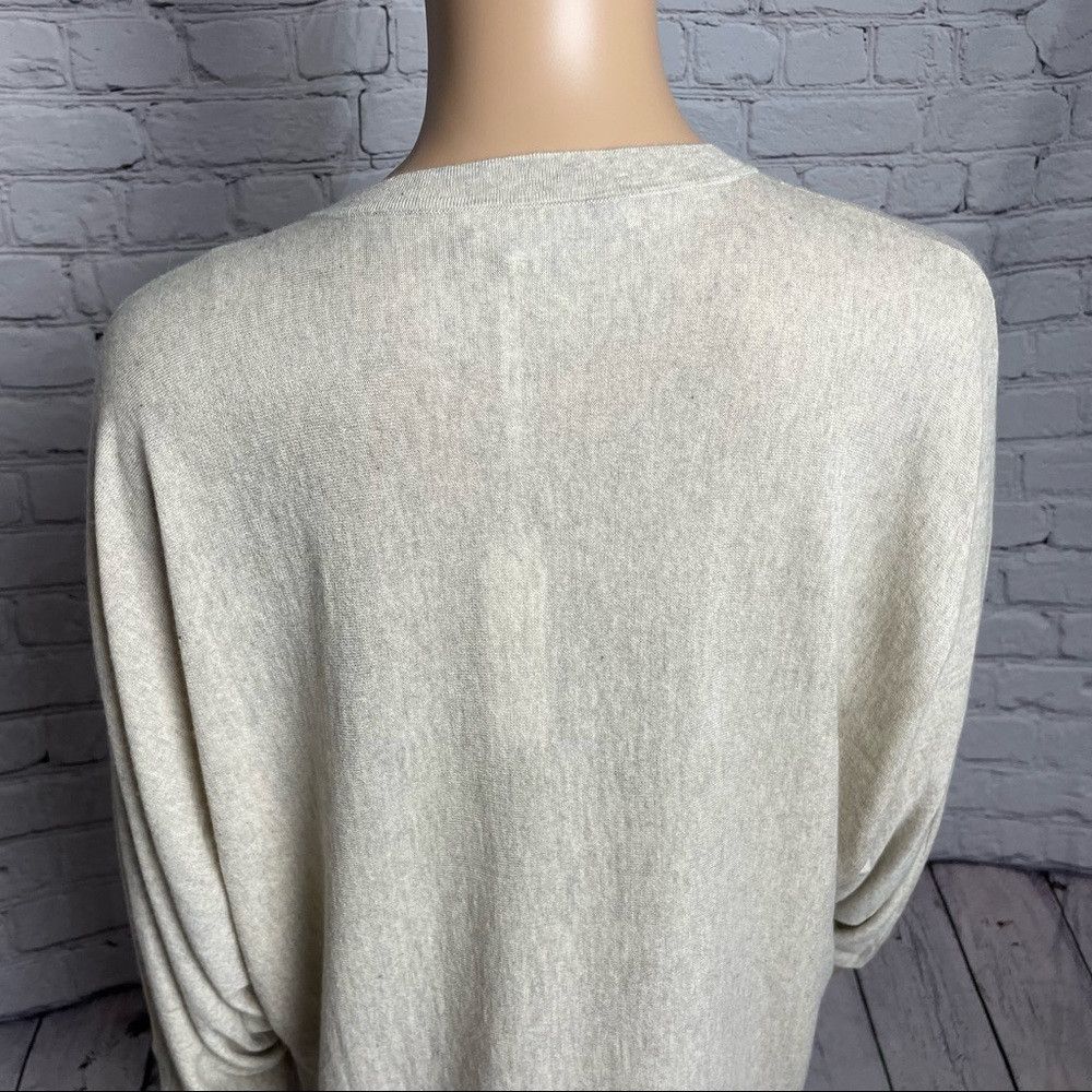 Other NWT New $195 Kokun V-Neck Dolman Bamboo Cashmere Beige Pebb Size XL / US 12-14 / IT 48-50 - 6 Thumbnail