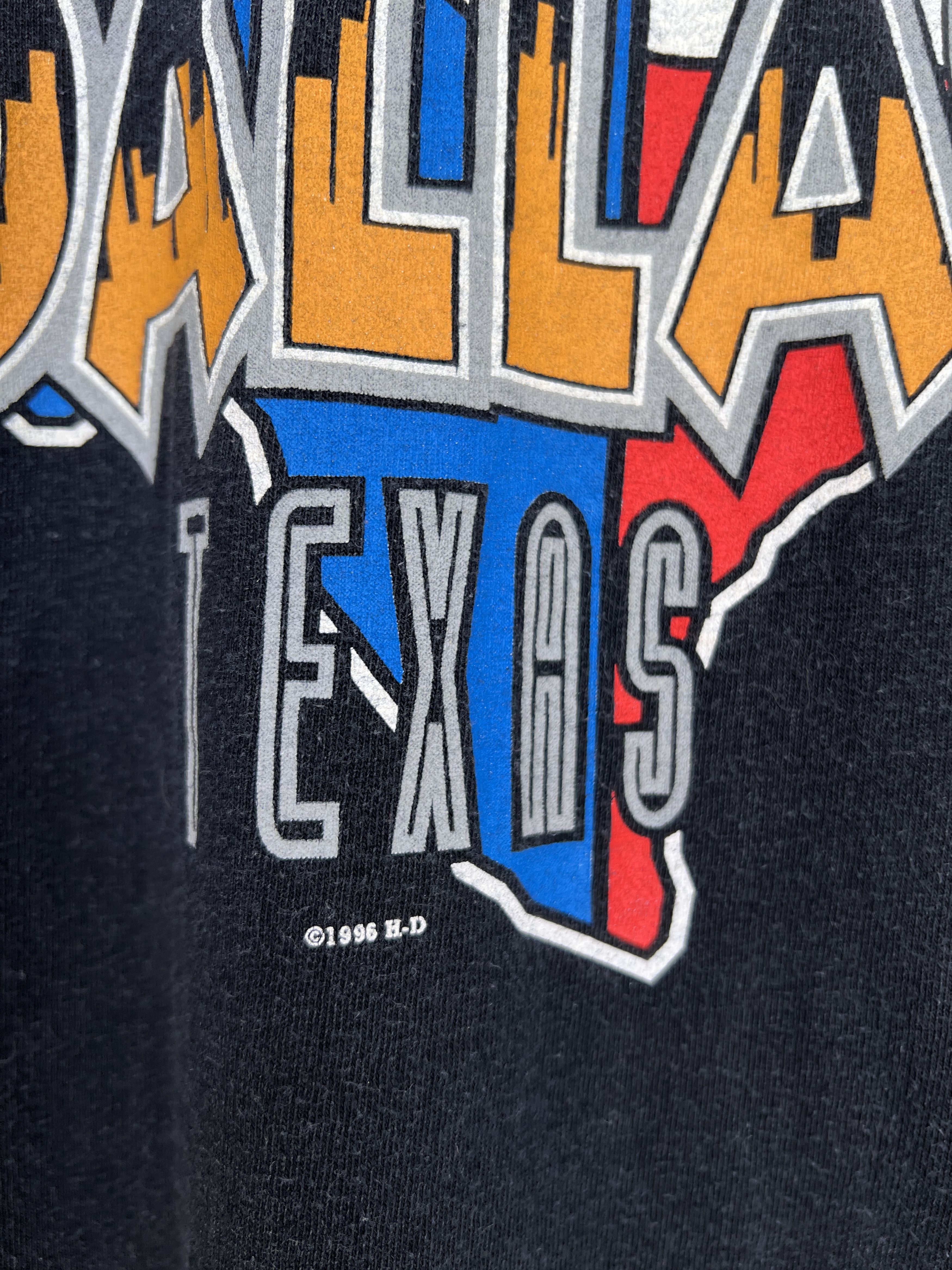 Harley Davidson Harley Davidson 1996 USA Dallas Texas t shirt single stitch Size US XL / EU 56 / 4 - 20 Thumbnail