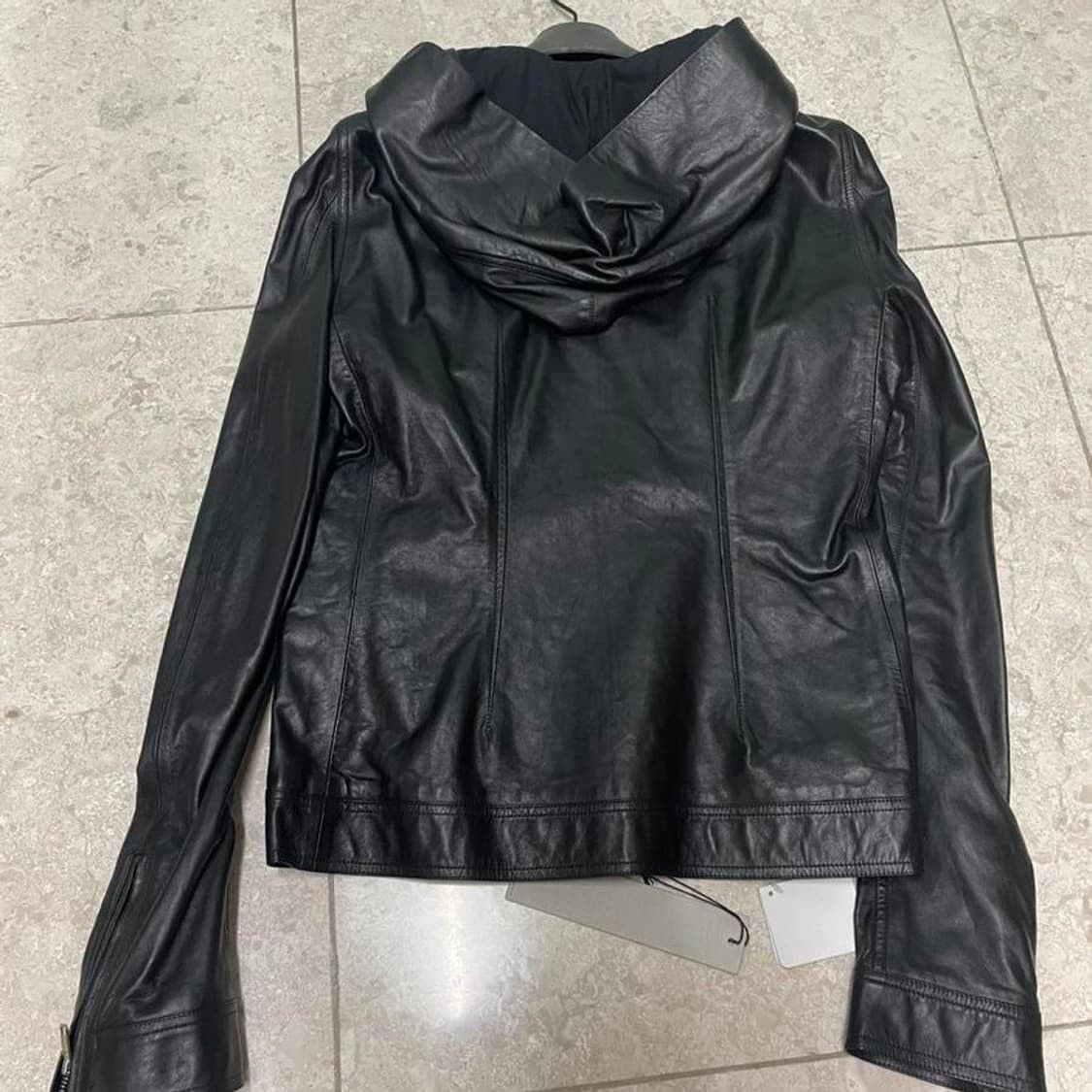 Rick Owens Rick Owens hooded zip biker leather jacket Size US M / EU 48-50 / 2 - 7 Thumbnail