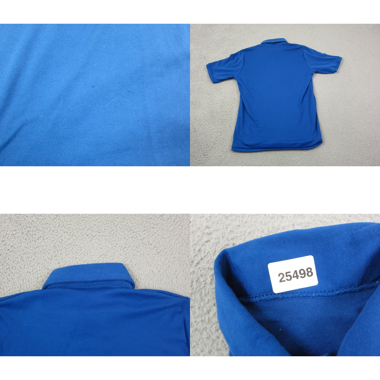 Vintage Powers Polo Shirt Mens M Blue Vintage 60s 70s Golf Made in USA Short Sleeve Collared Leather? Size US M / EU 48-50 / 2 - 9 Thumbnail