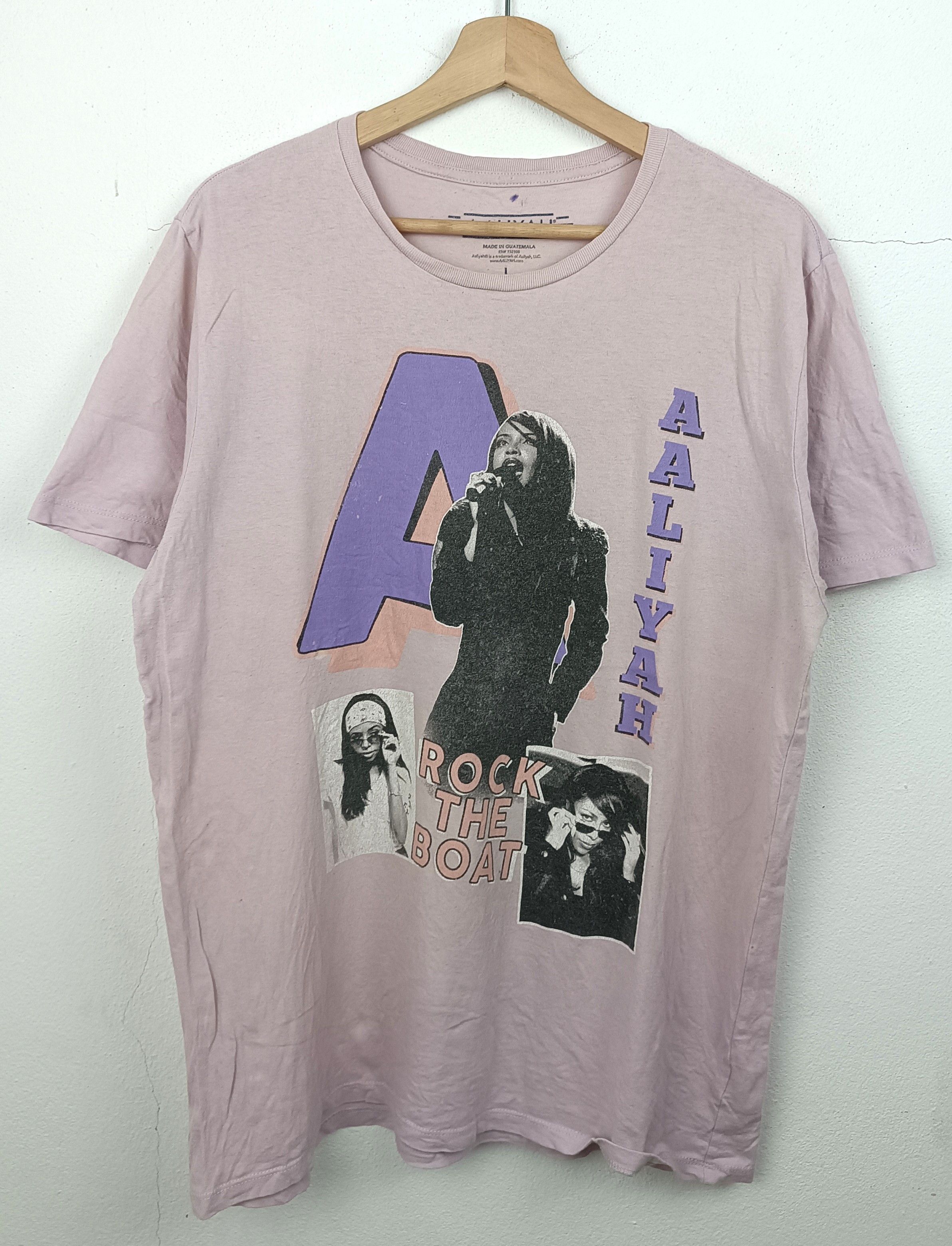 Rap Tees VINTAGE AALIYAH ROCK THE BOAT RAP TEE left eye jcole tupac Size US L / EU 52-54 / 3 - 3 Thumbnail