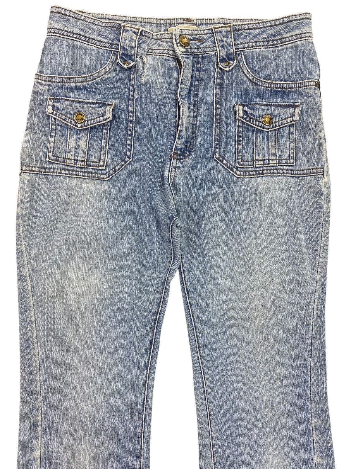 Newton Newton Circus Brand Blue Faded Wash Style Bush Pants Jeans Size US 29 - 2 Thumbnail