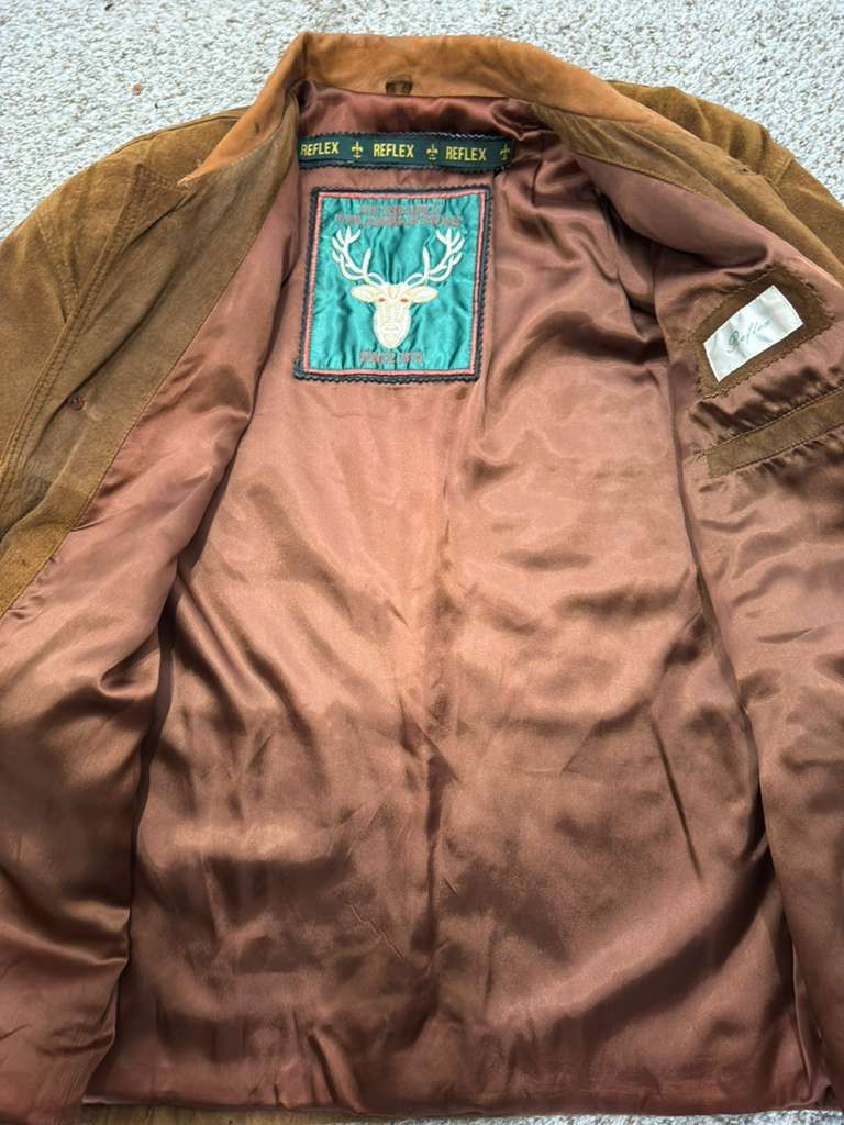 Other VINTAGE REFLEX SUEDE LEATHER JACKET Size US S / EU 44-46 / 1 - 3 Thumbnail