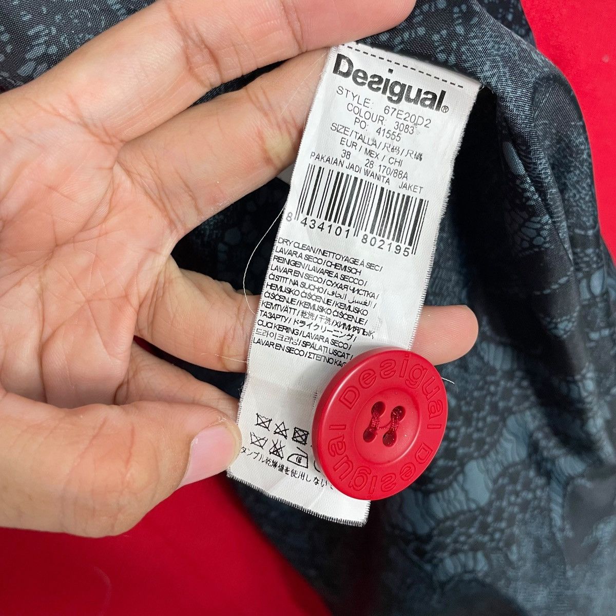 Desigual Desigual Red Flower Coat Size S / US 4 / IT 40 - 16 Thumbnail
