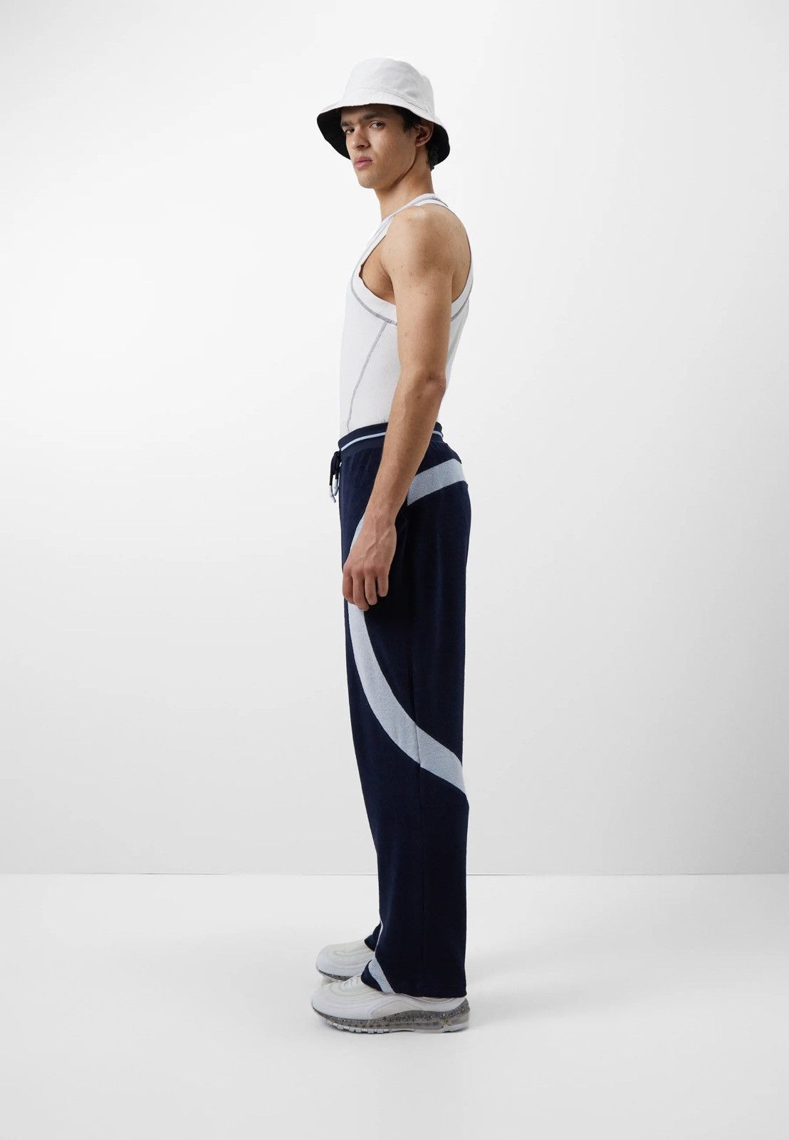 Saul Nash !DS! SS23 Saul Nash Navy Paneled Lounge Pants Size US 28 / EU 44 - 5 Thumbnail