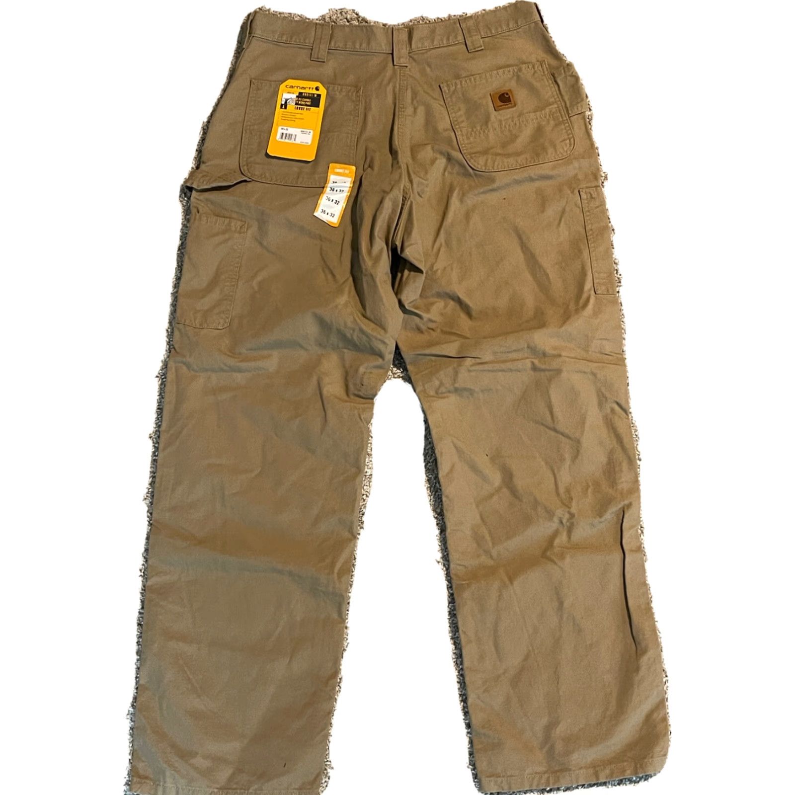 Carhartt Carhartt Men's Canvas Utility Work Pant Loose Fit 36x31.5 Tan Khaki Pants Mens Size US 36 / EU 52 - 2 Thumbnail