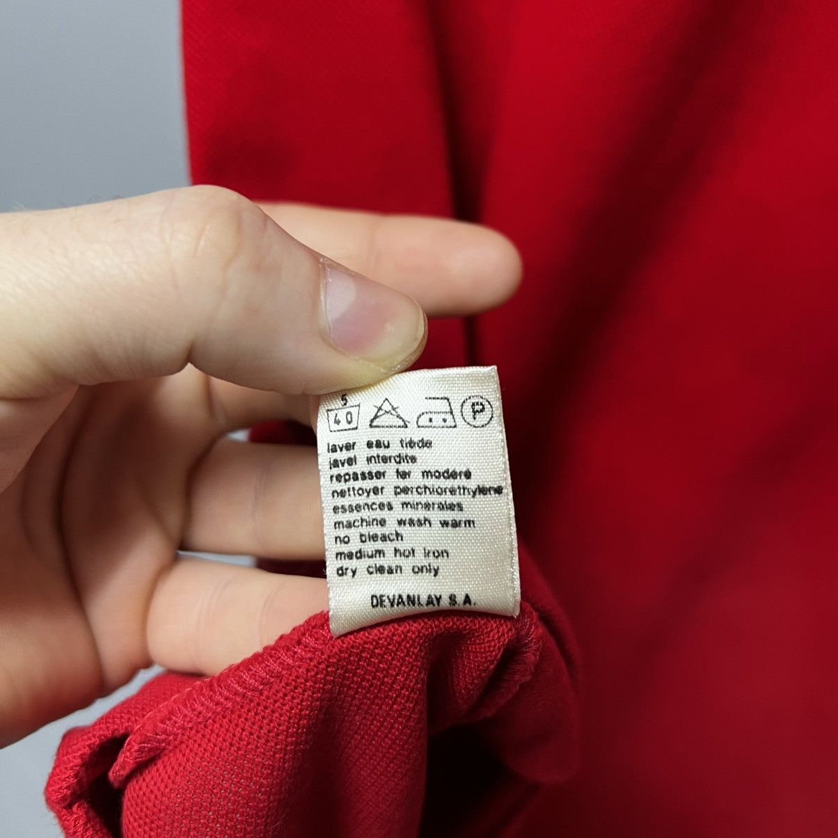 Lacoste Vintage 90s Lacoste Polo Shirt Red men’s Size US XS / EU 42 / 0 - 13 Thumbnail