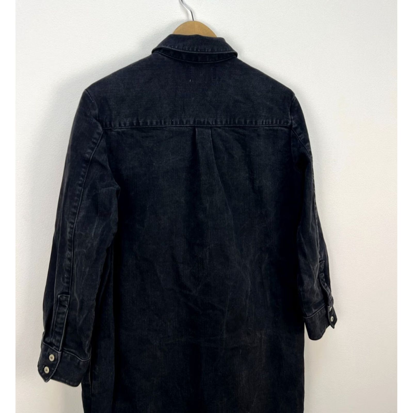 Vintage TOAST Denim Jacket Women Regular Size 12 Black Gray Denim Shirt Dress jacket Vintage No Size XL / US 12-14 / IT 48-50 - 5 Thumbnail