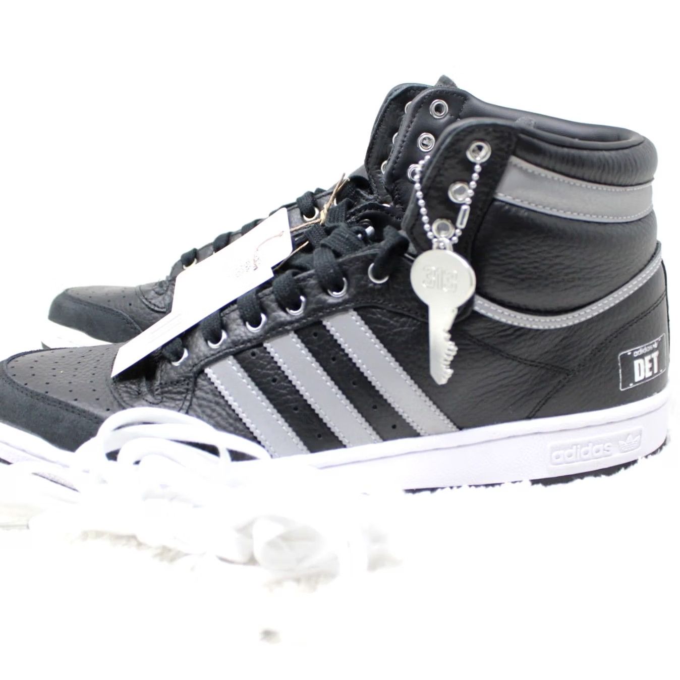 Adidas Adidas Basketball Shoes High Top Top Ten 90s Mens 14 Black Silver with Box OG "Motor City" KI4926 — 313 Day 2026 Release Size US S / EU 44-46 / 1 - 4 Thumbnail